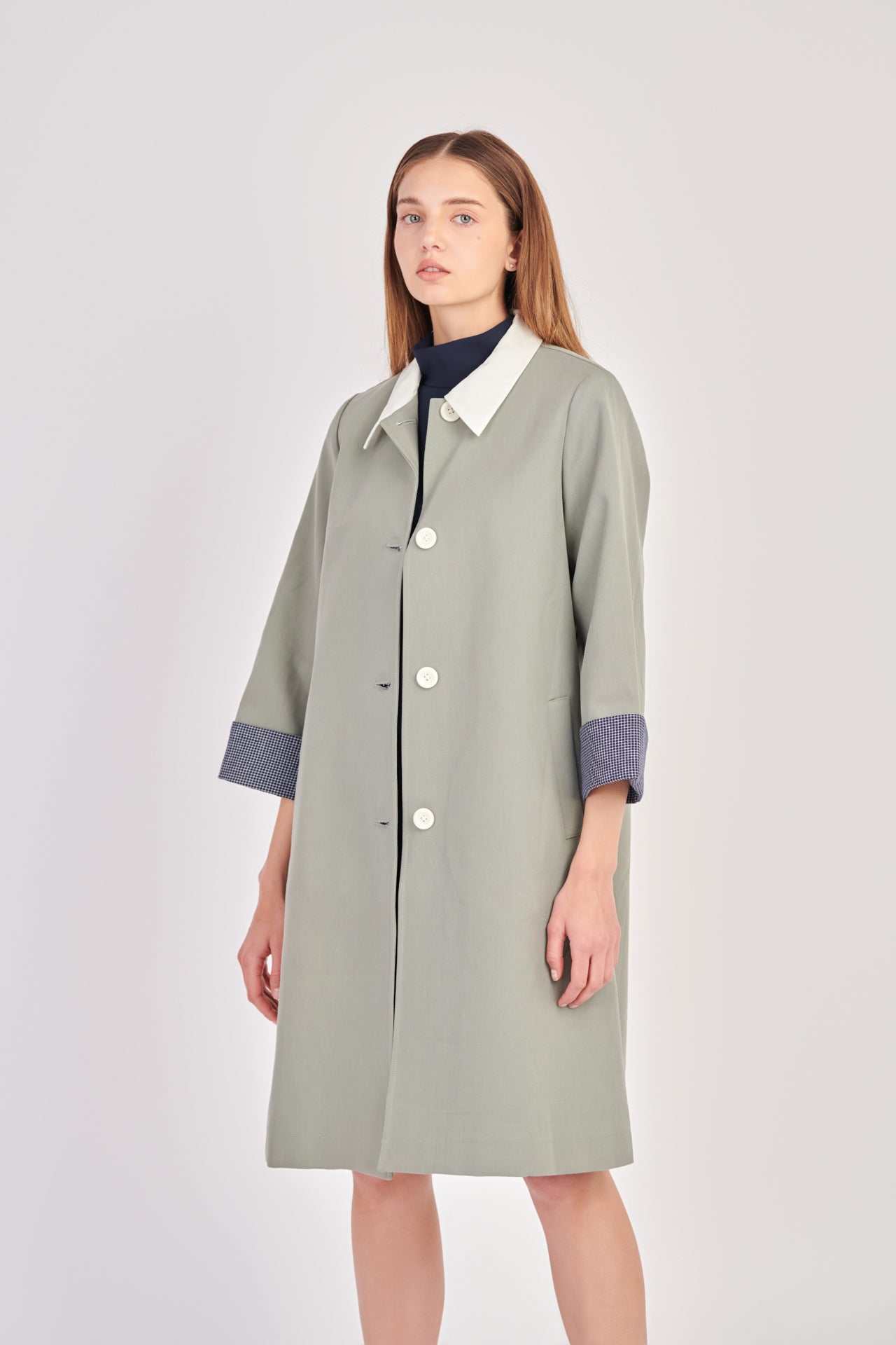 ENGLISH FACTORY - Trench Coat With Plaid Lining - COATS available at Objectrare
