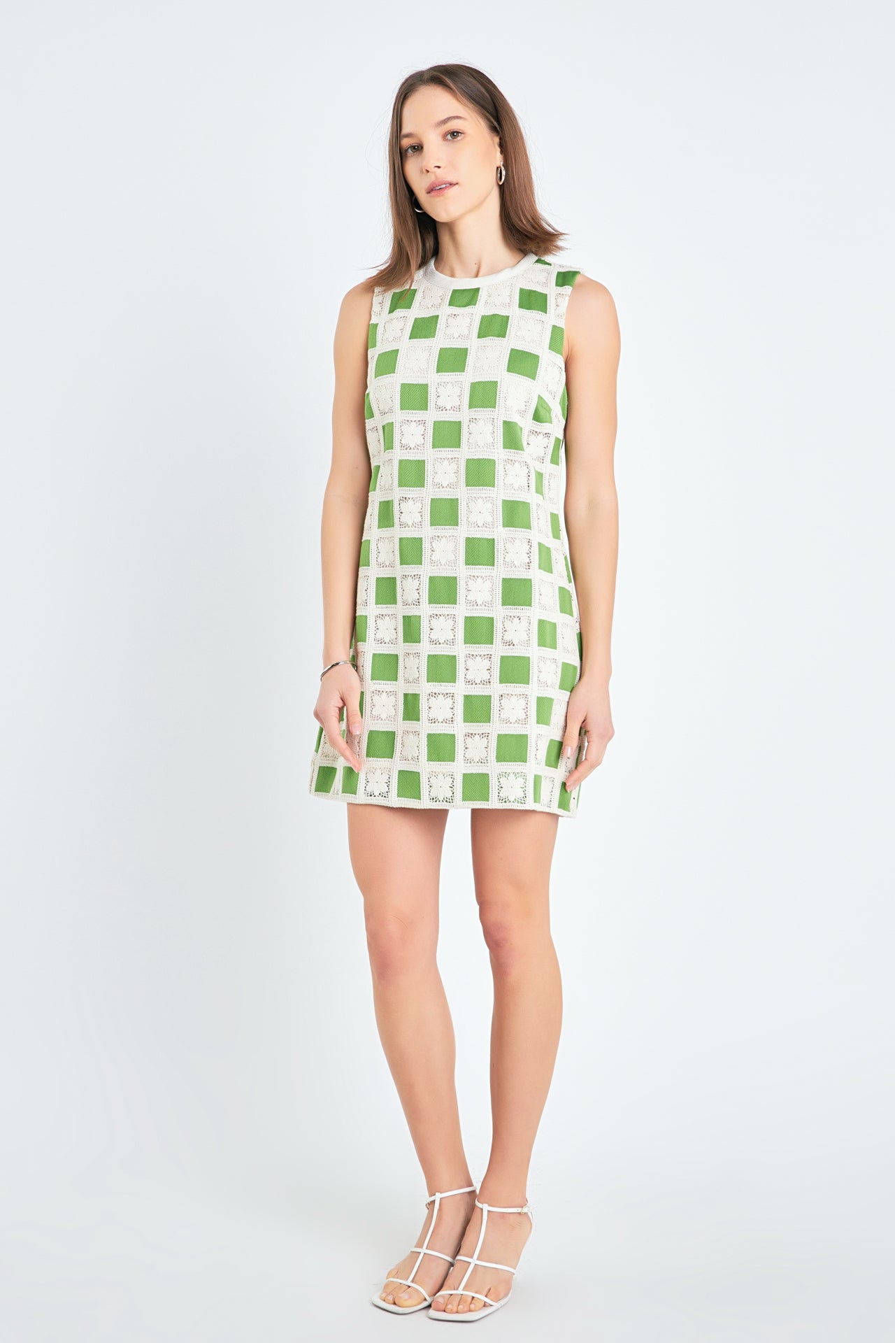 ENGLISH FACTORY - Crochet Patchwork Mini Dress - DRESSES available at Objectrare