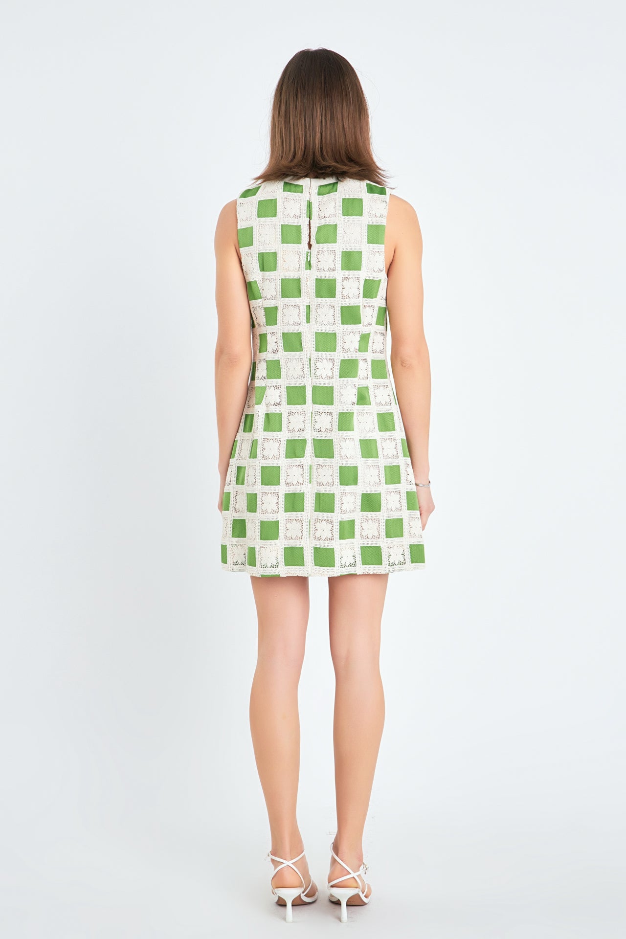 ENGLISH FACTORY - Crochet Patchwork Mini Dress - DRESSES available at Objectrare