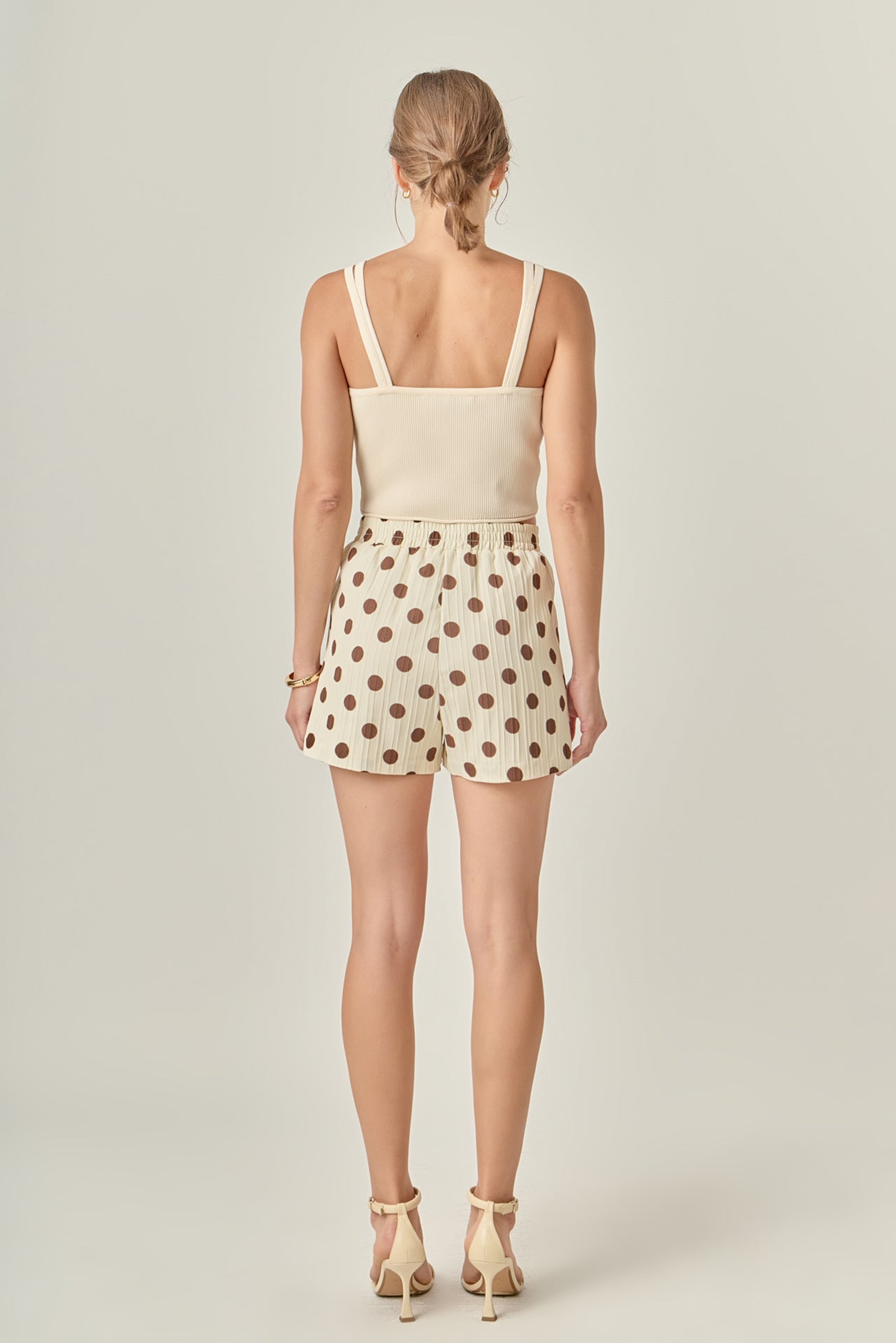 ENGLISH FACTORY - Textured Dots Shorts - SHORTS available at Objectrare