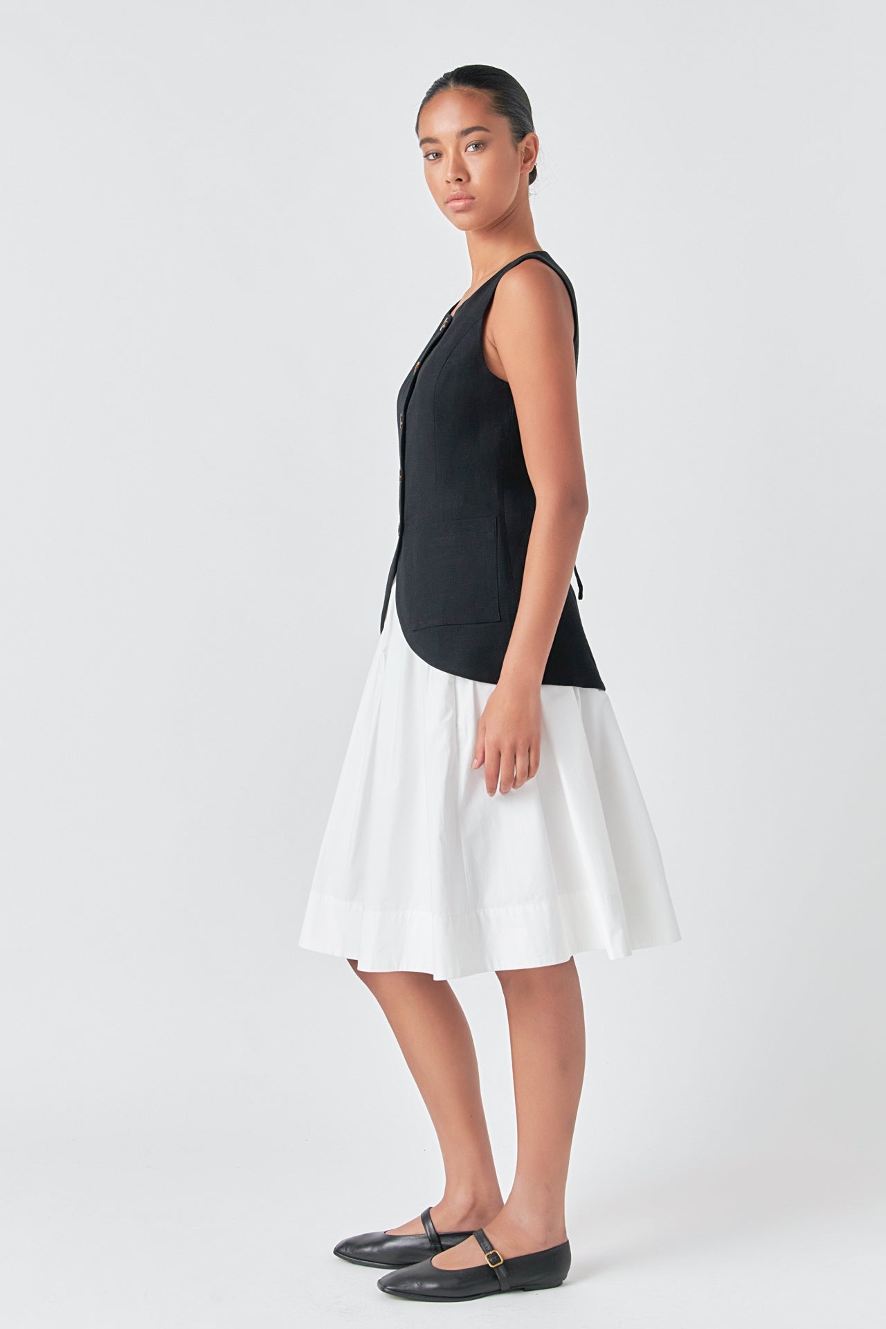 ENGLISH FACTORY - Linen Waistcoat - TOPS available at Objectrare