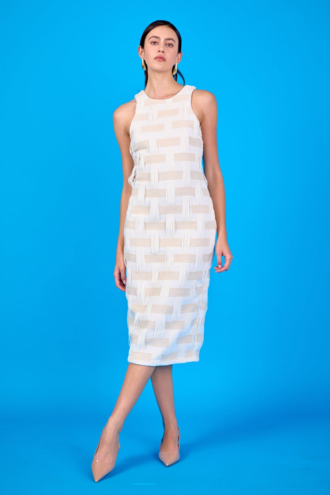 ENDLESS ROSE - Racer Back Neck Midi Dress - DRESSES available at Objectrare