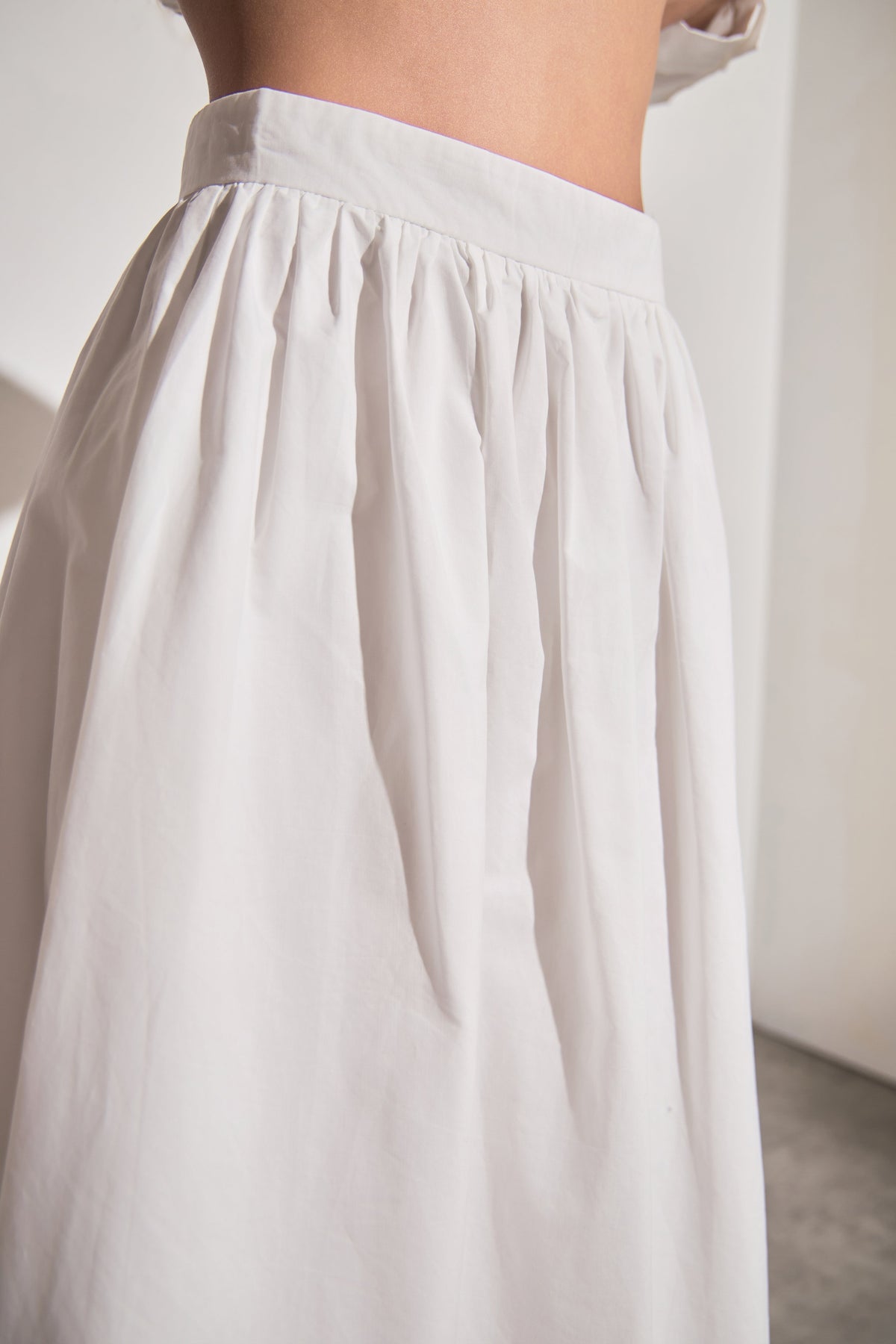 Embroidered Umbrella Skirt