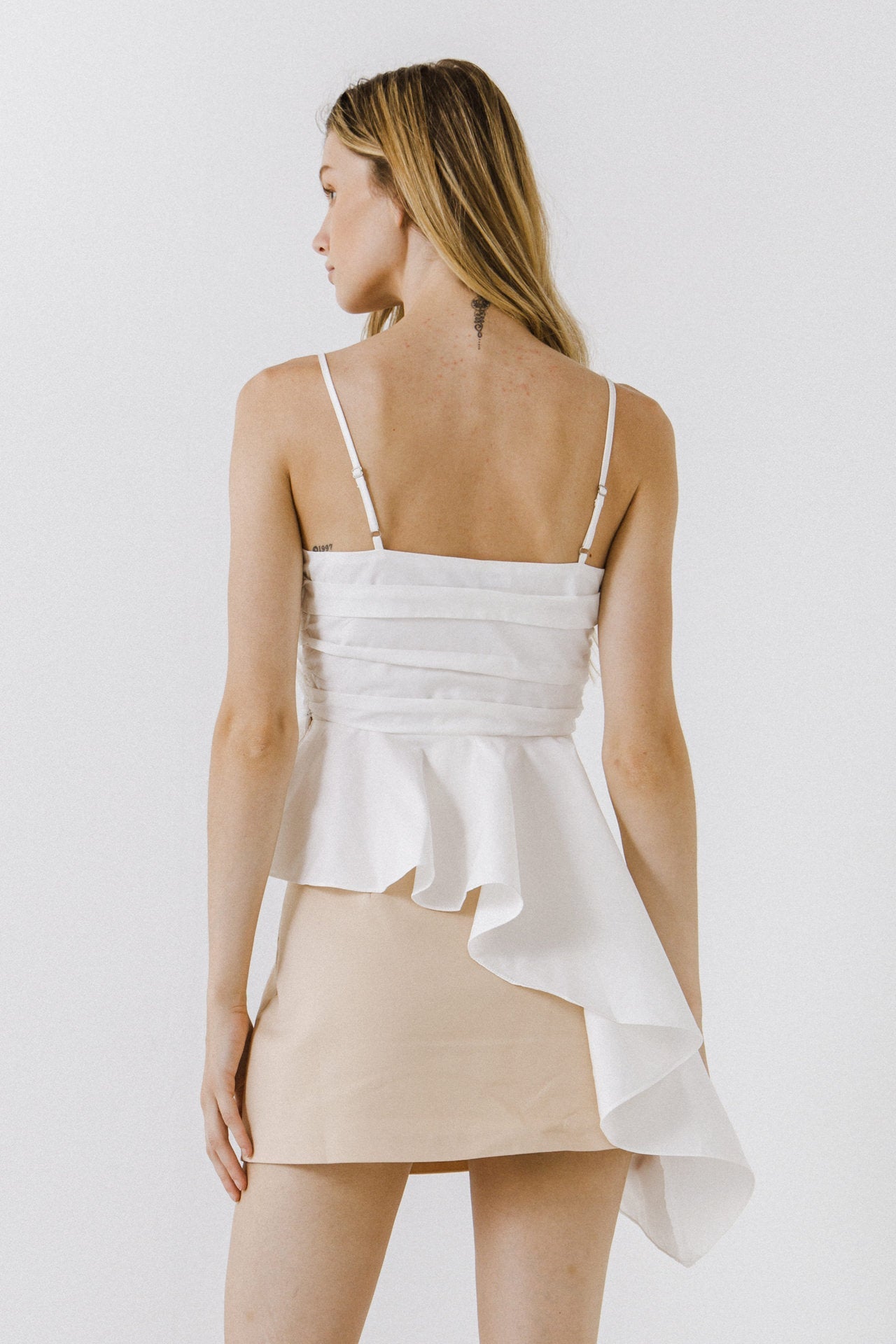 ENDLESS ROSE - Asymmetrical Flounce Top - TOPS available at Objectrare