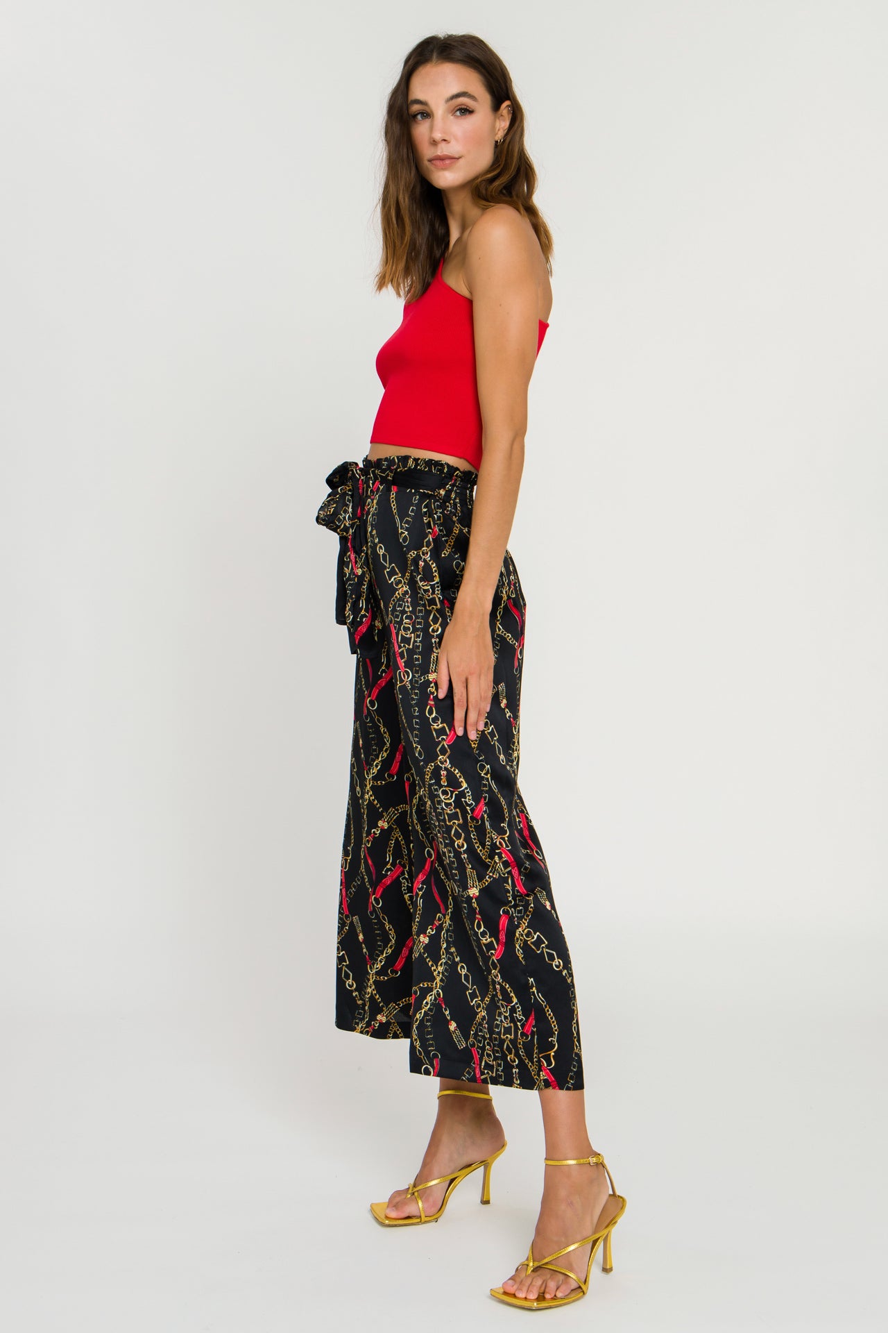 LA'VEN - Chain Print Pants - PANTS available at Objectrare