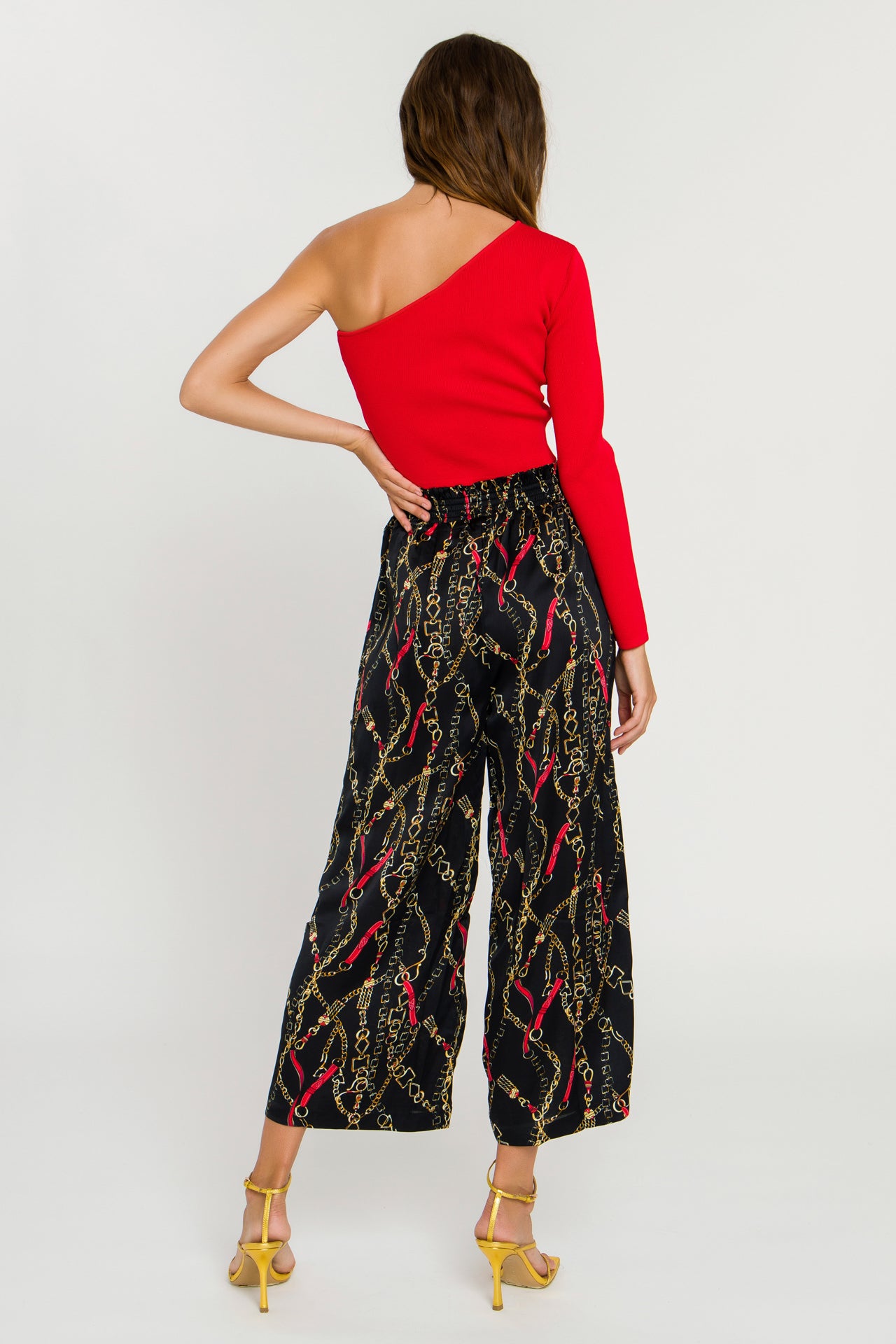 LA'VEN - Chain Print Pants - PANTS available at Objectrare