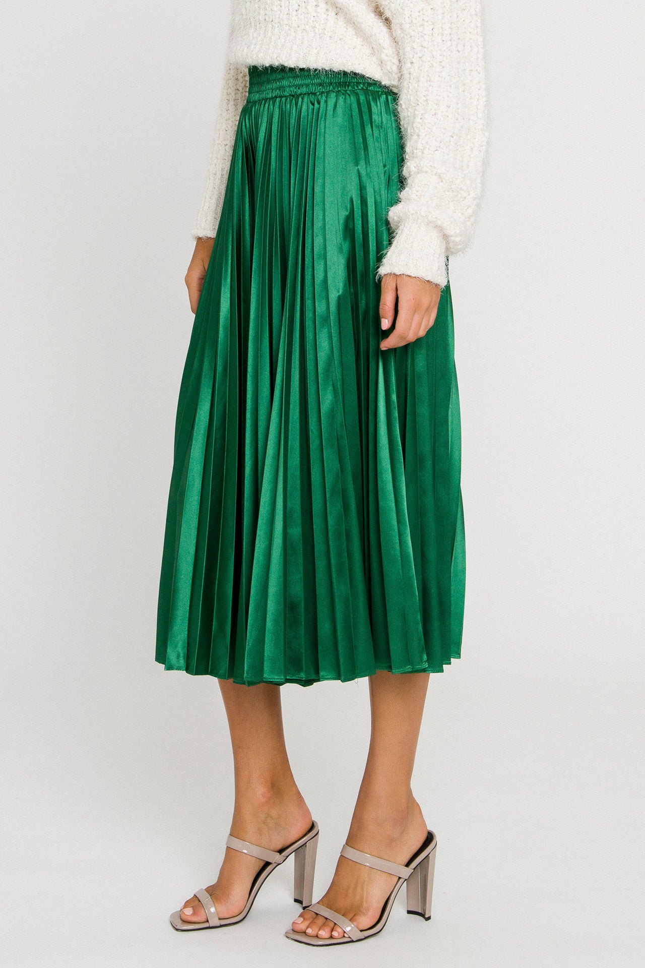 ENDLESS ROSE - Sunburst Pleated Skirt - SKIRTS available at Objectrare