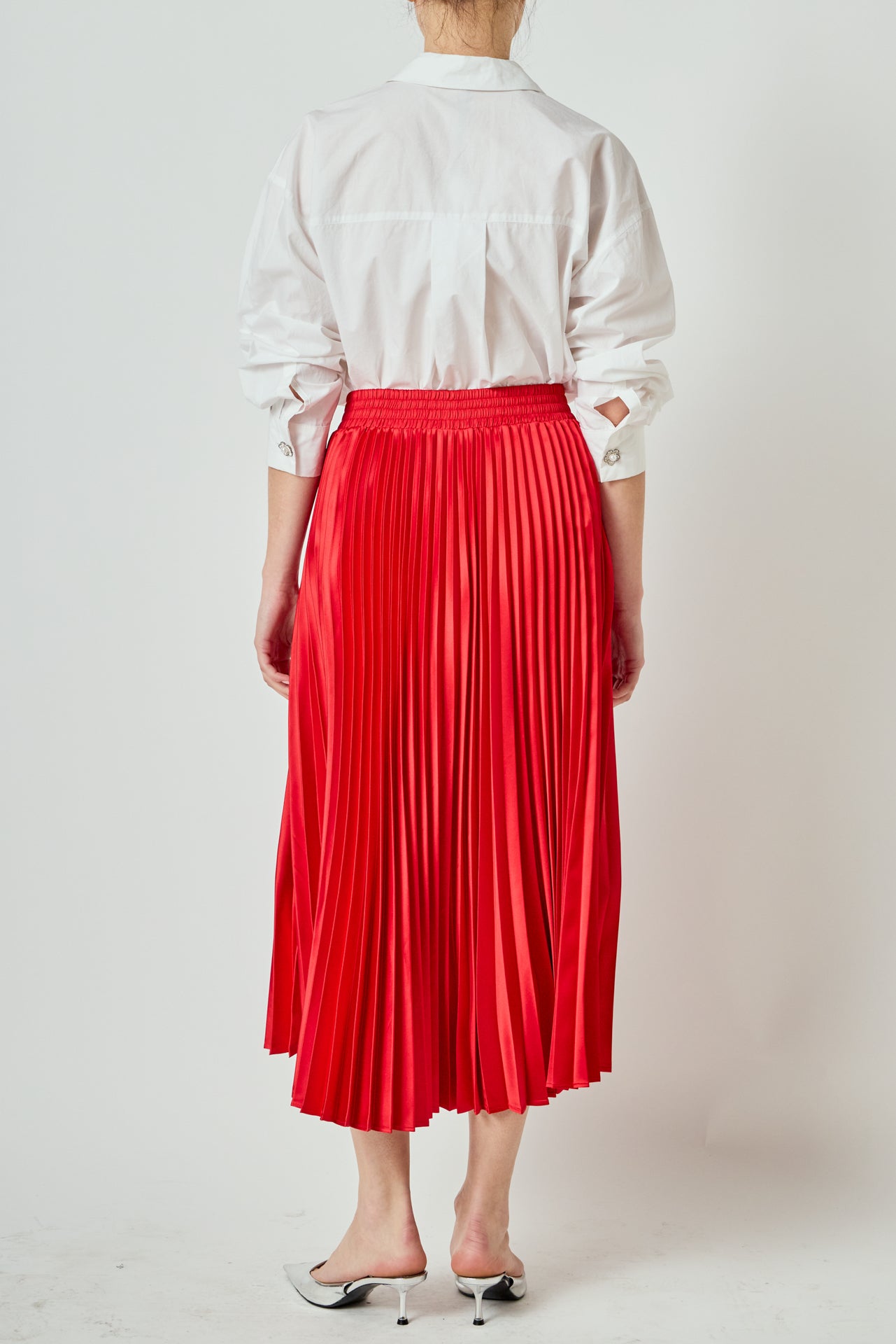 ENDLESS ROSE - Sunburst Pleated Skirt - SKIRTS available at Objectrare