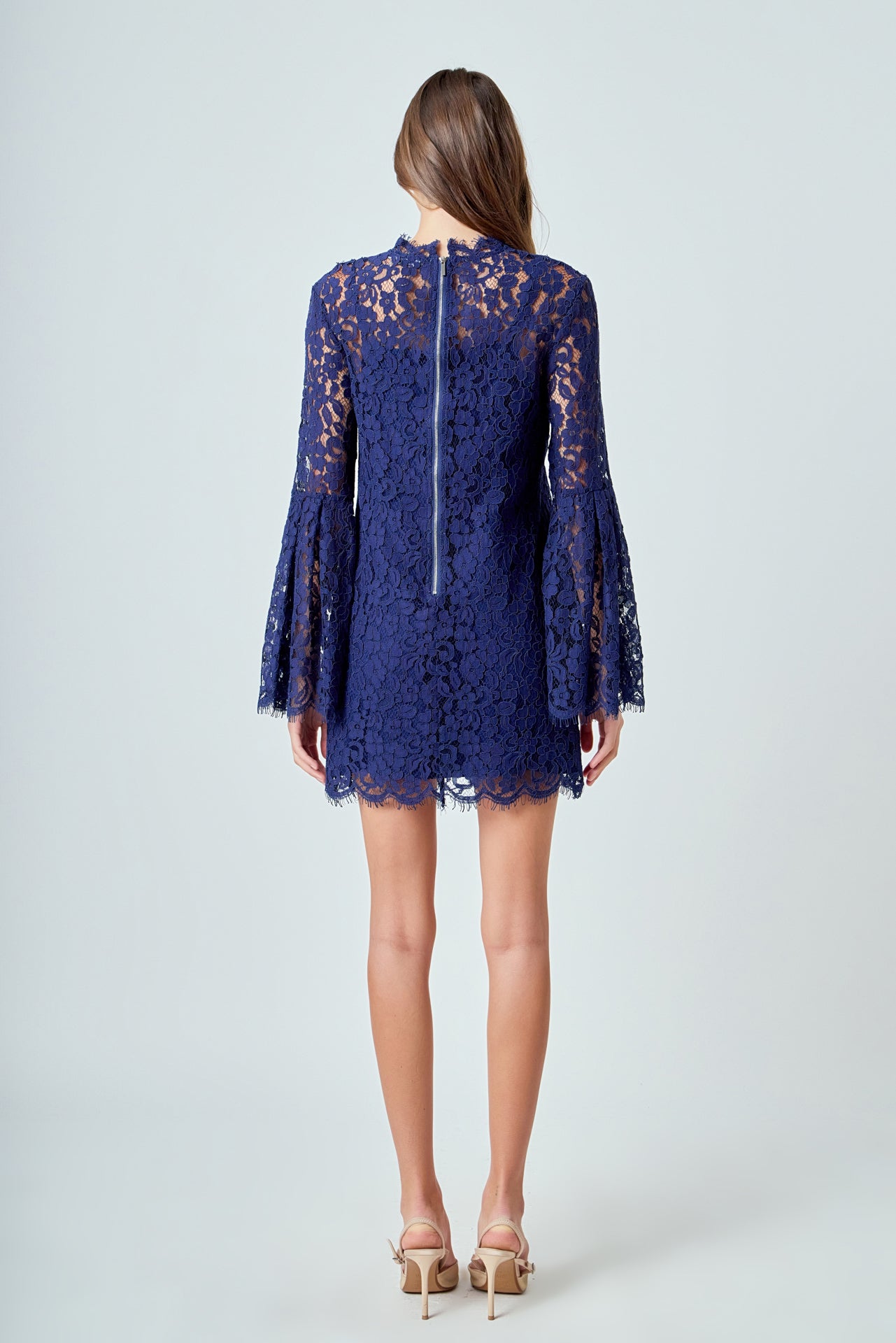 ENDLESS ROSE - Bell Sleeve Lace Dress - DRESSES available at Objectrare