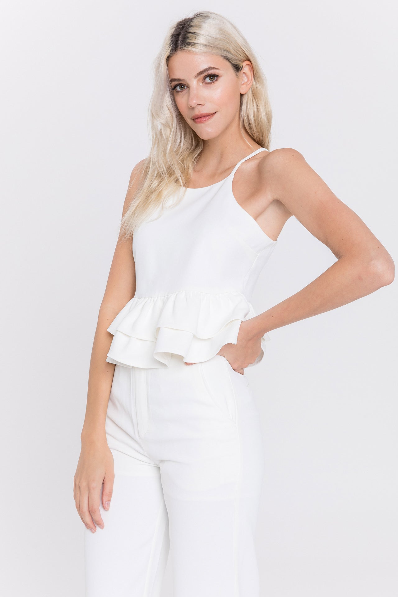 ENDLESS ROSE - Crepe Crop Top - TOPS available at Objectrare