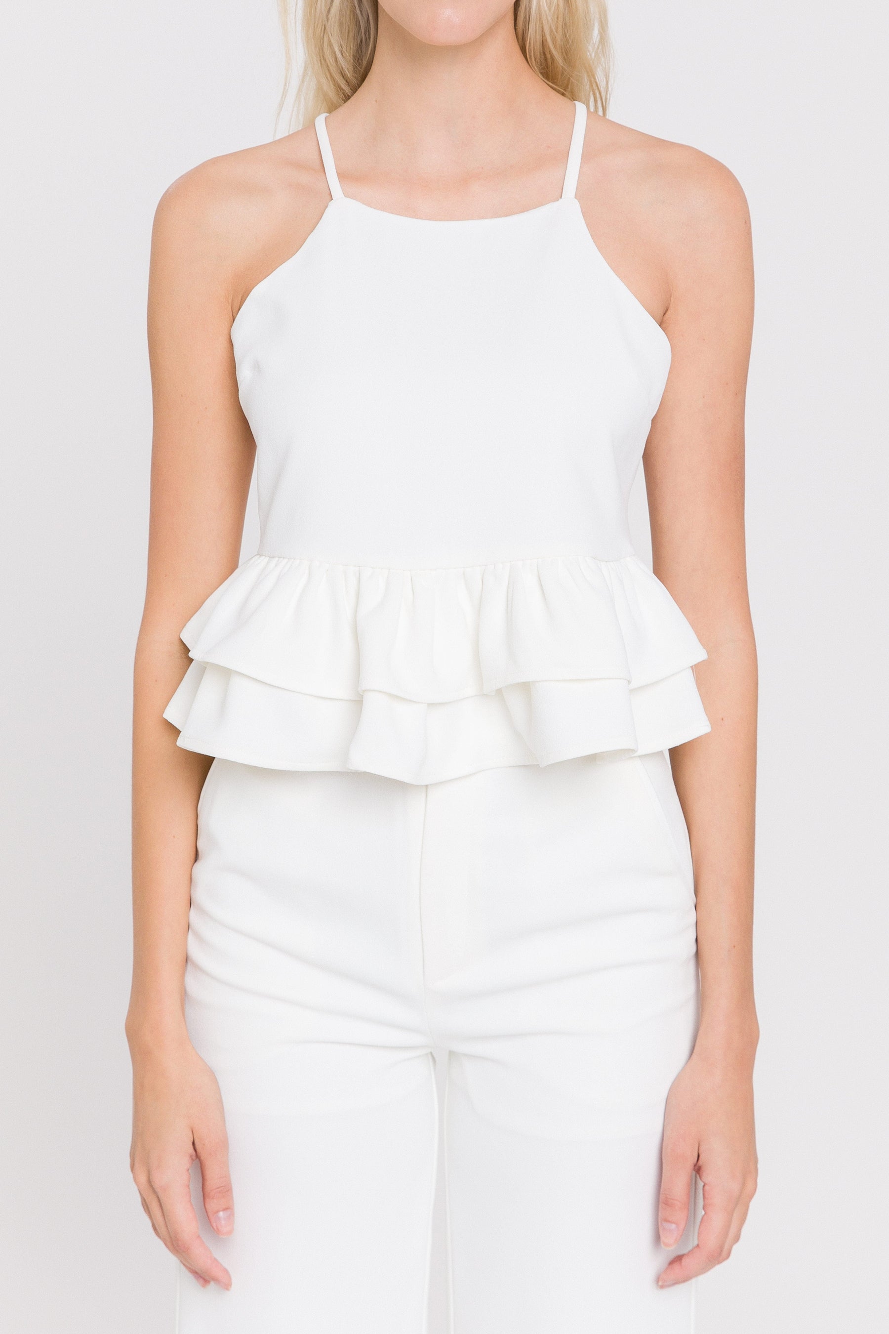 ENDLESS ROSE - Crepe Crop Top - TOPS available at Objectrare