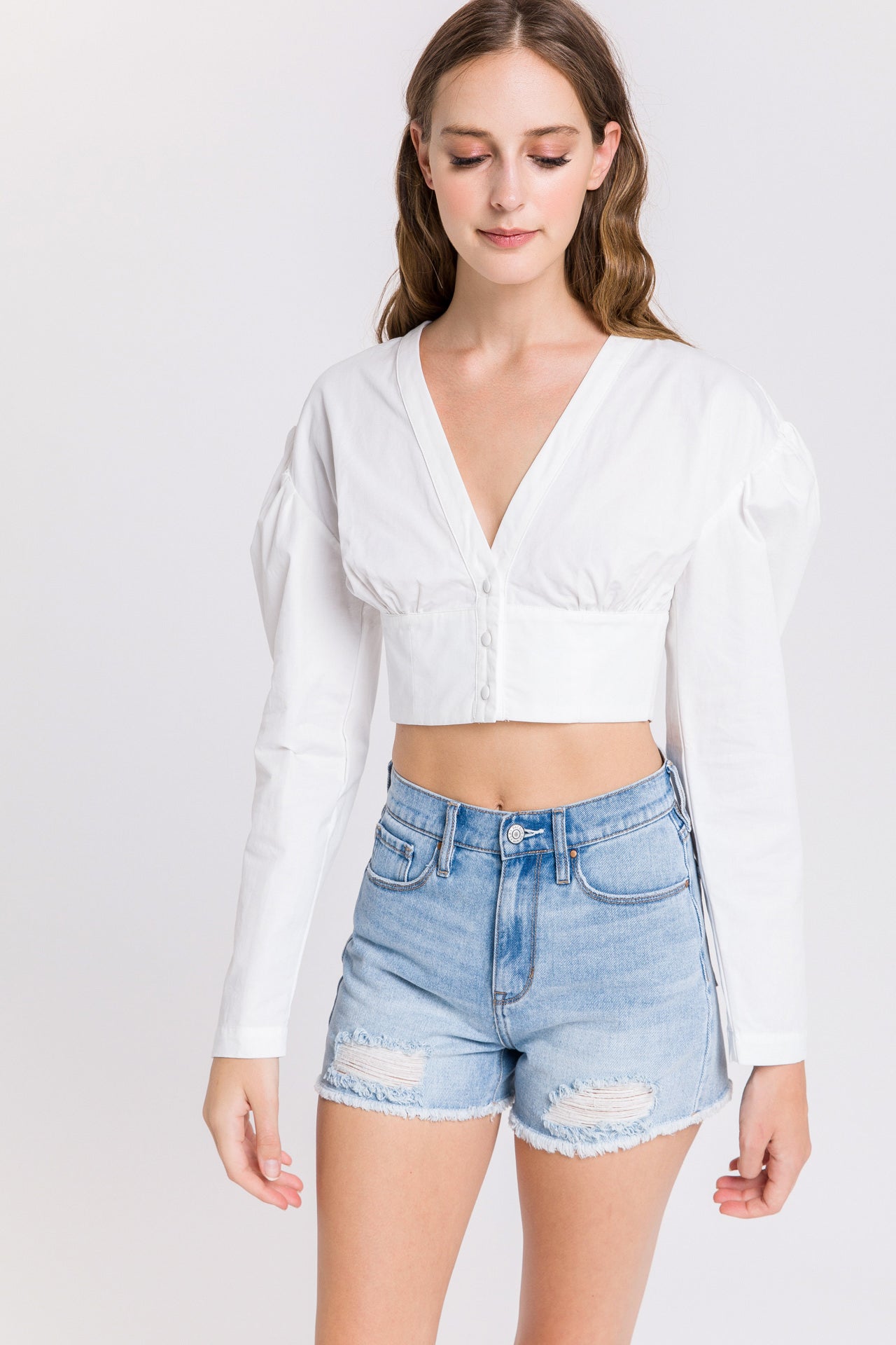 Poplin Crop Top