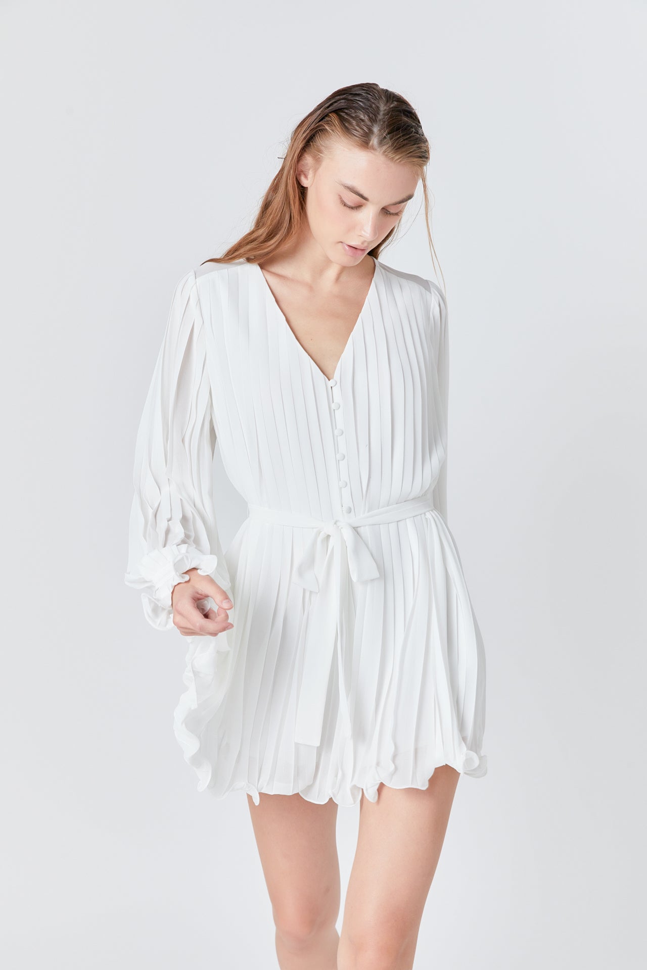 ENDLESS ROSE - Pleated Romper - ROMPERS available at Objectrare