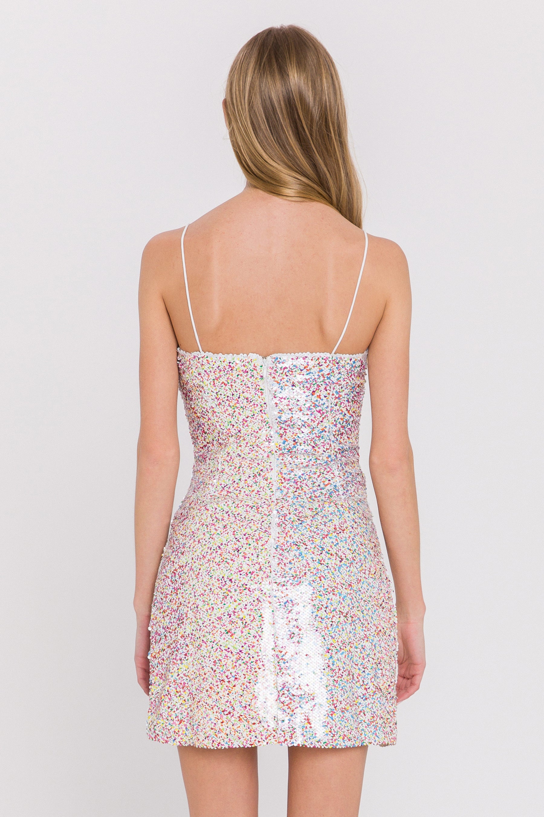 ENDLESS ROSE - Multi Sequin Bodycon Dress - DRESSES available at Objectrare