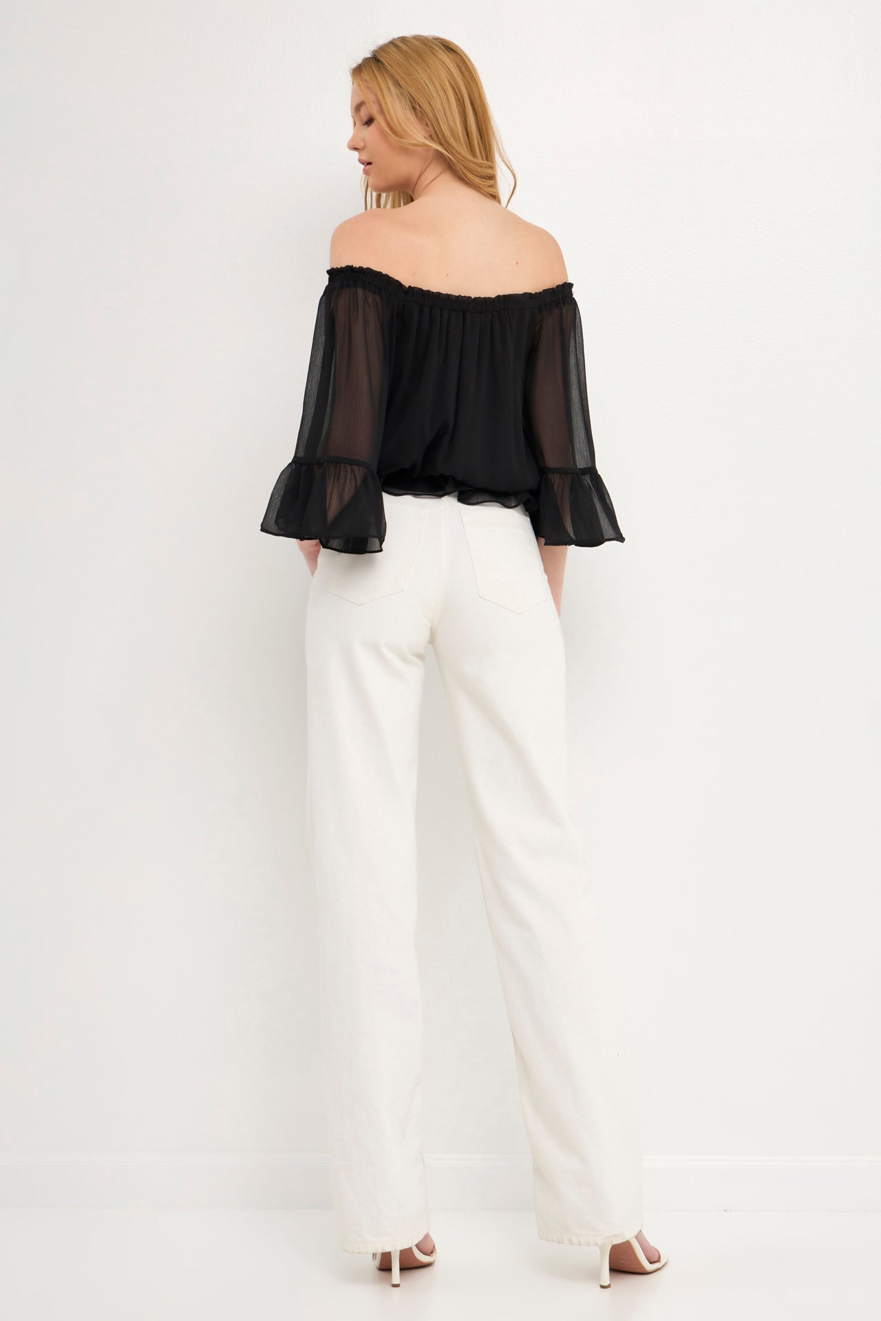 LA'VEN - Off the Shoulder Ruffled Top - TOPS available at Objectrare