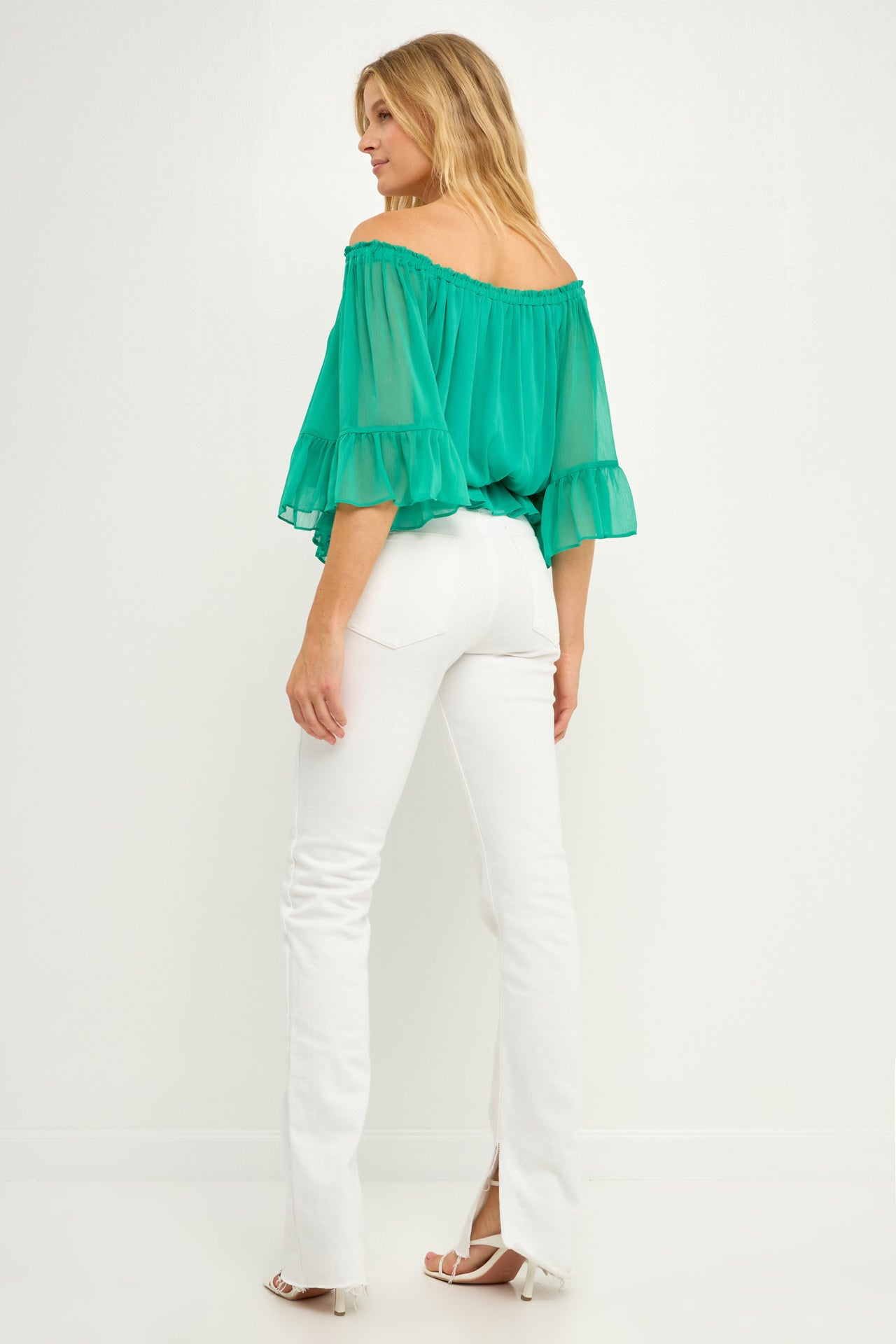 LA'VEN - Off the Shoulder Ruffled Top - TOPS available at Objectrare