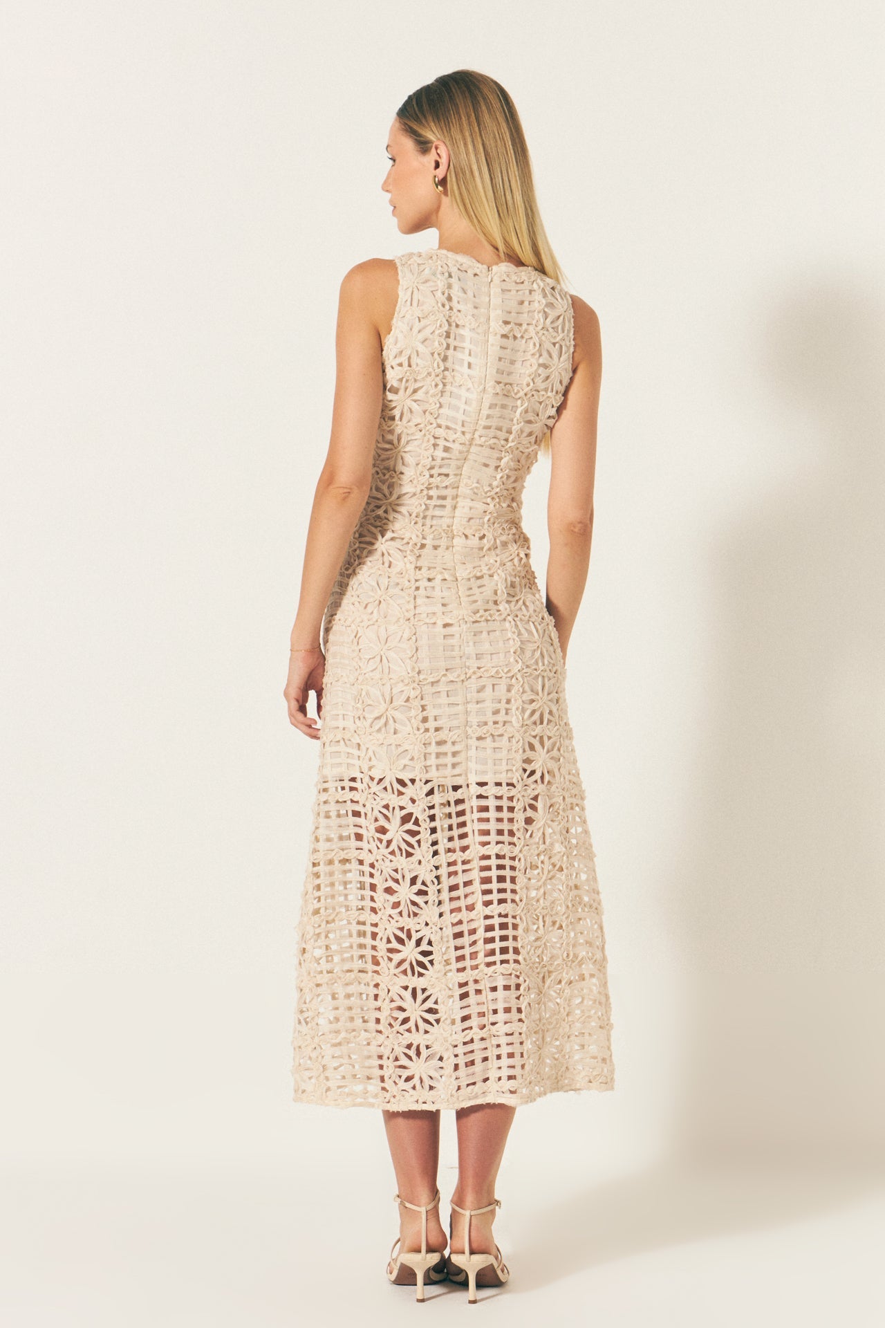 ENDLESS ROSE - Textured Sleeveless Maxi Dress - DRESSES available at Objectrare