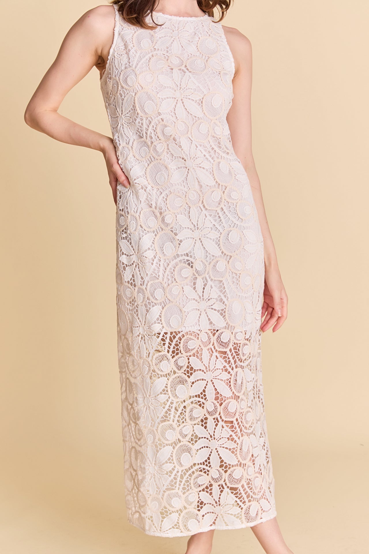 ENDLESS ROSE - Textured Maxi Dress - DRESSES available at Objectrare