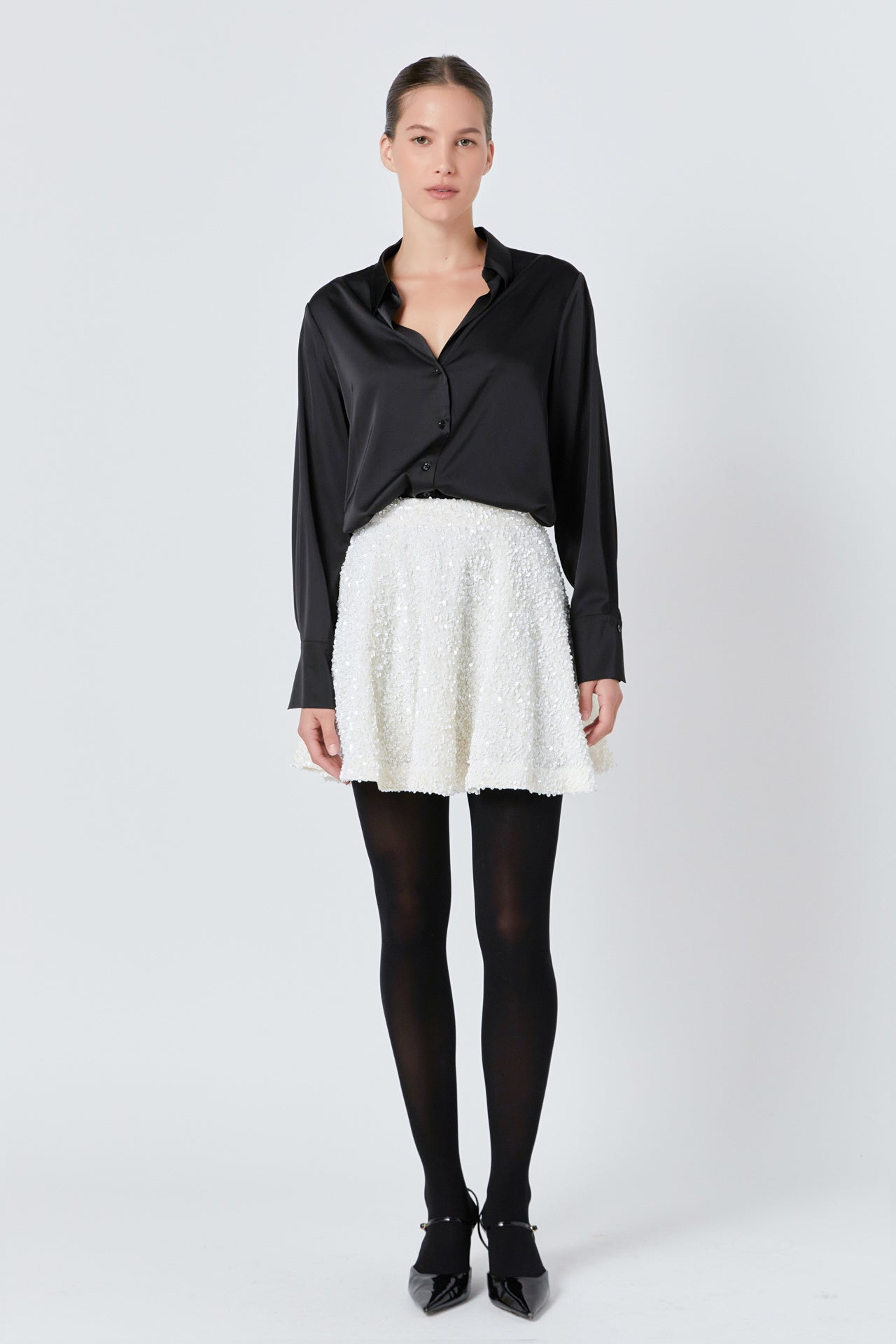 ENDLESS ROSE - Sequin Mini Skirt - SKIRTS available at Objectrare