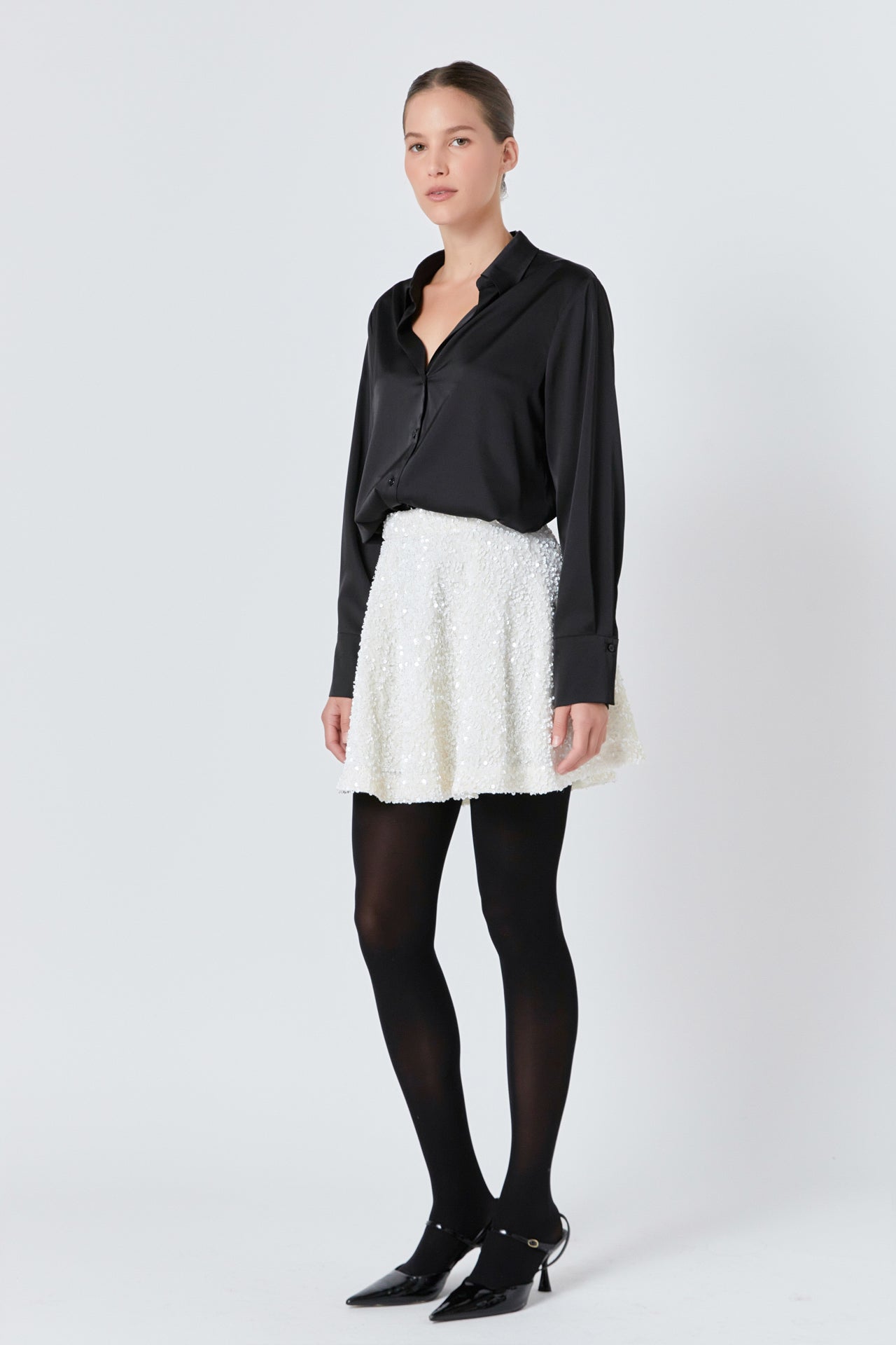 ENDLESS ROSE - Sequin Mini Skirt - SKIRTS available at Objectrare