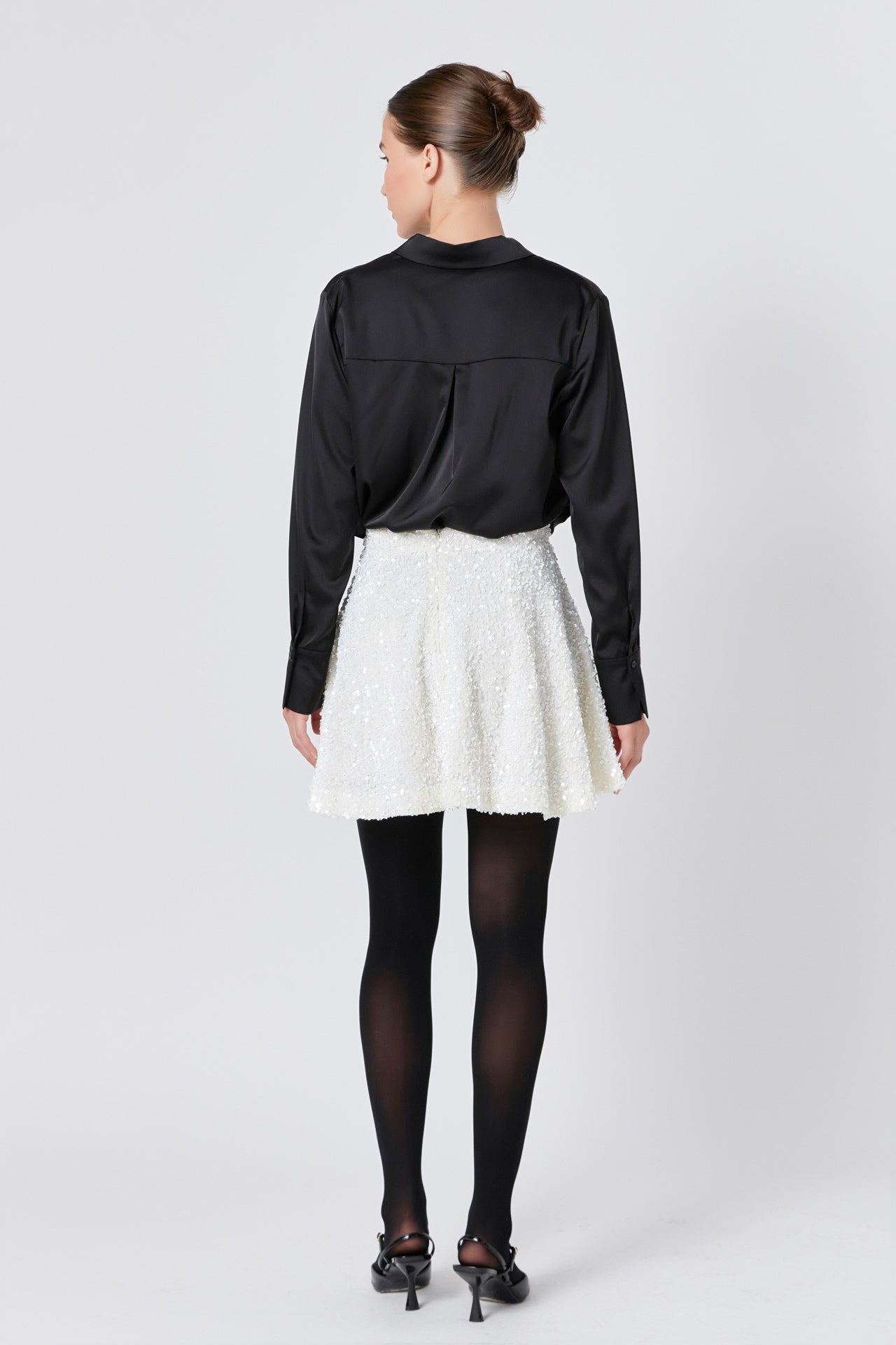 ENDLESS ROSE - Sequin Mini Skirt - SKIRTS available at Objectrare