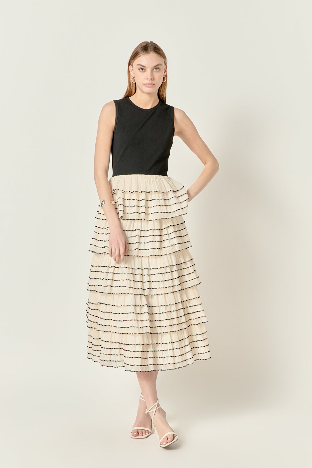 ENGLISH FACTORY - Aurelia Ruffle Dress - DRESSES available at Objectrare