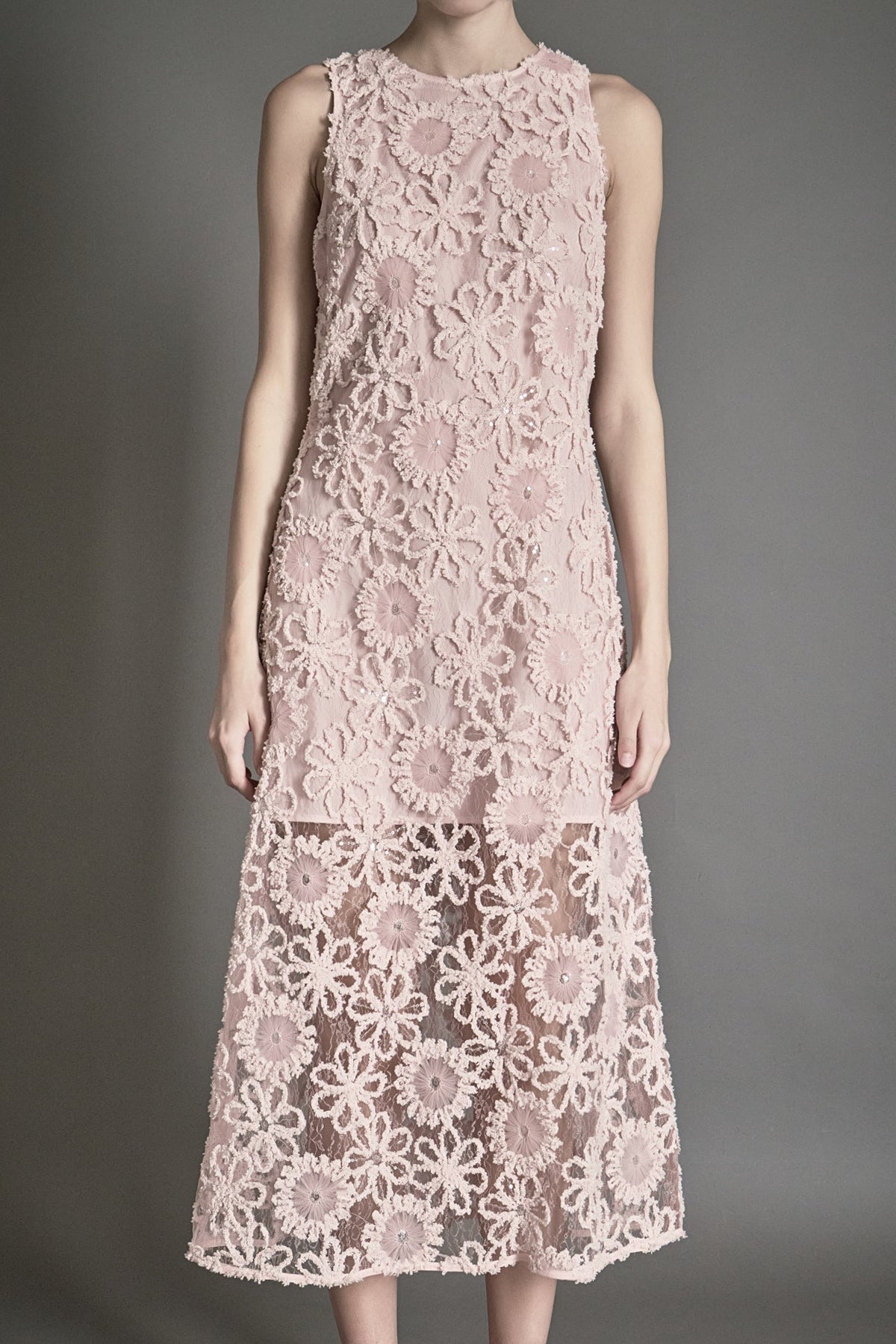 ENDLESS ROSE - Lace Cami Midi Dress - DRESSES available at Objectrare