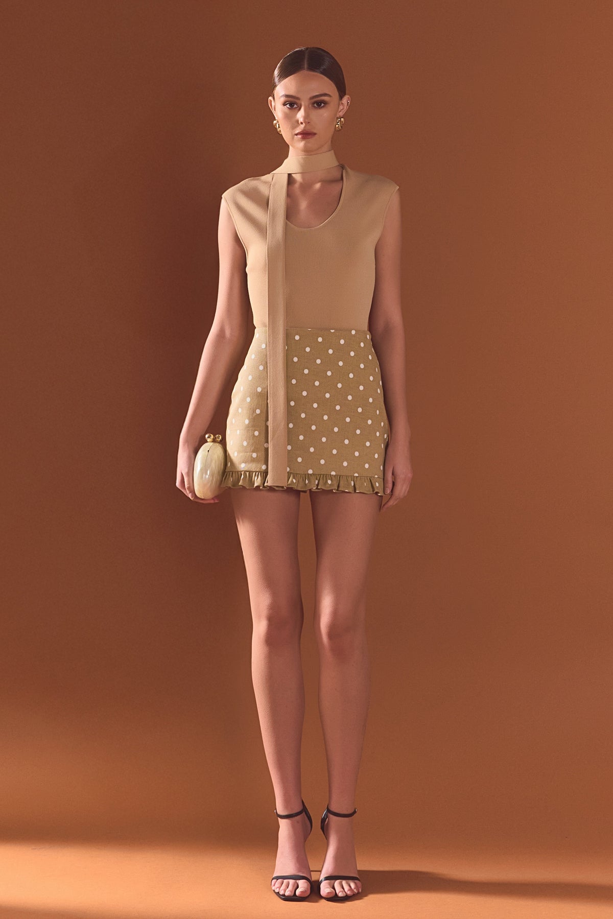 ENDLESS ROSE - Knitted Neckband Top - TOPS available at Objectrare