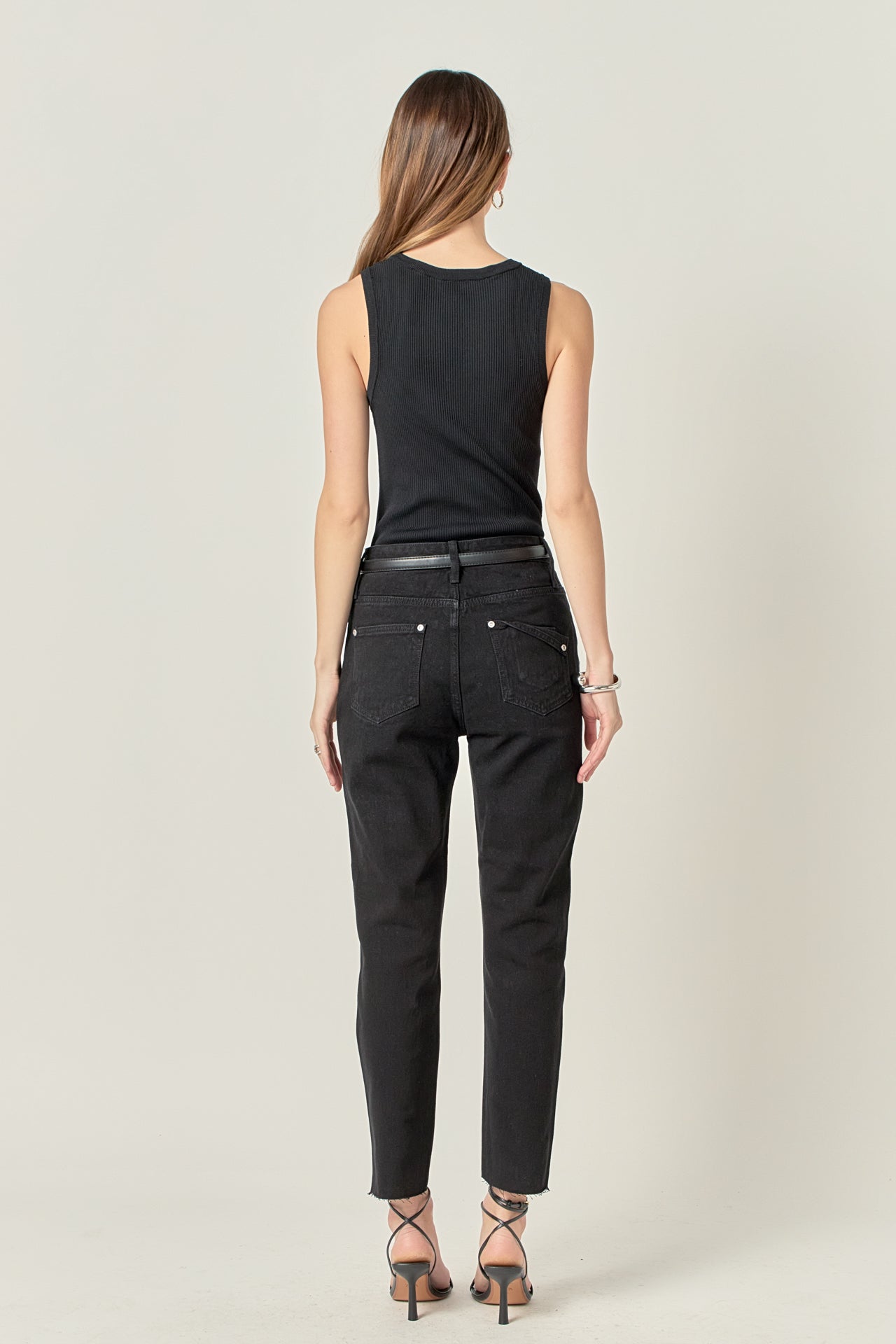 ENGLISH FACTORY - Destroyed Mom Jeans - JEANS available at Objectrare