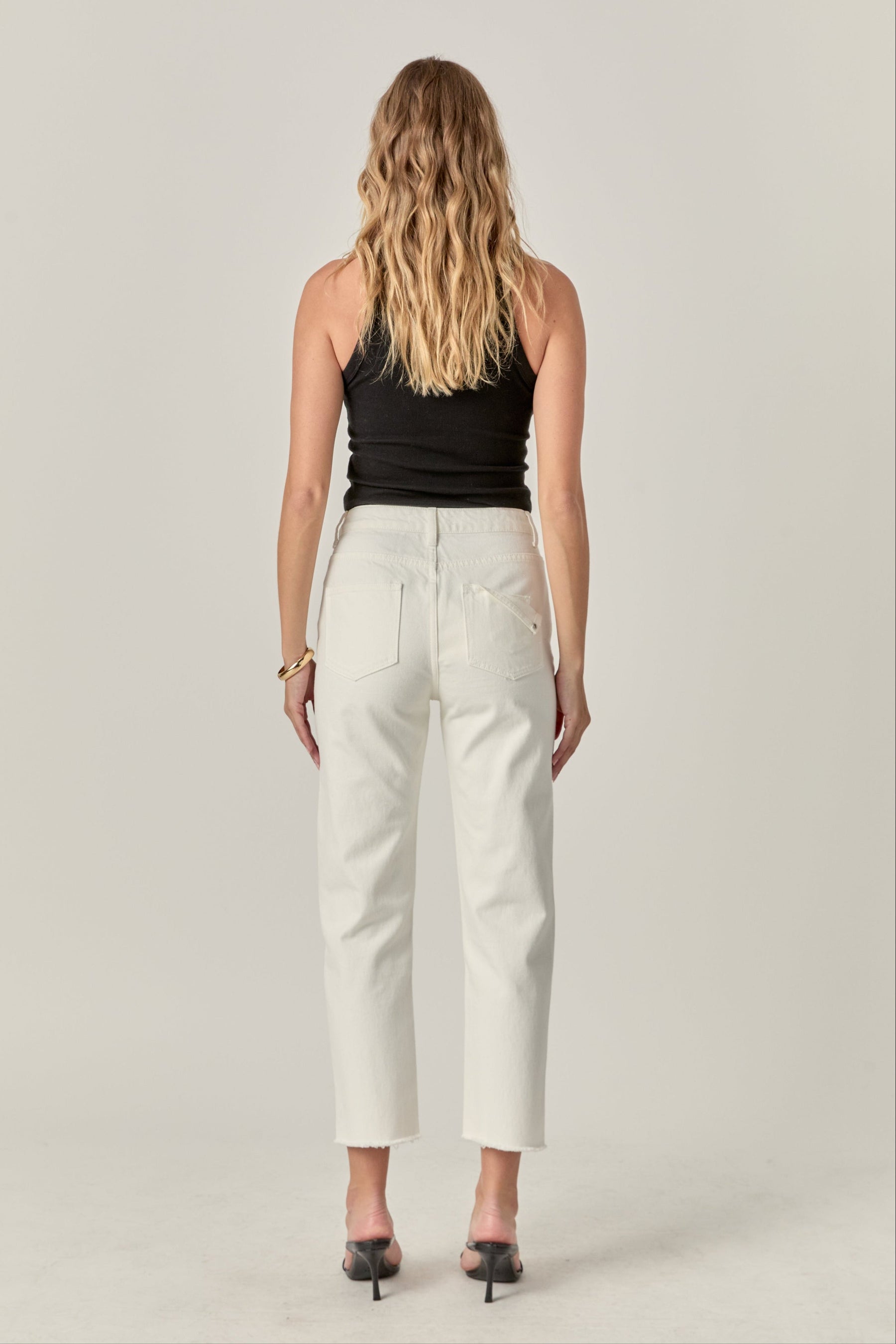 ENGLISH FACTORY - Destroyed Mom Jeans - JEANS available at Objectrare