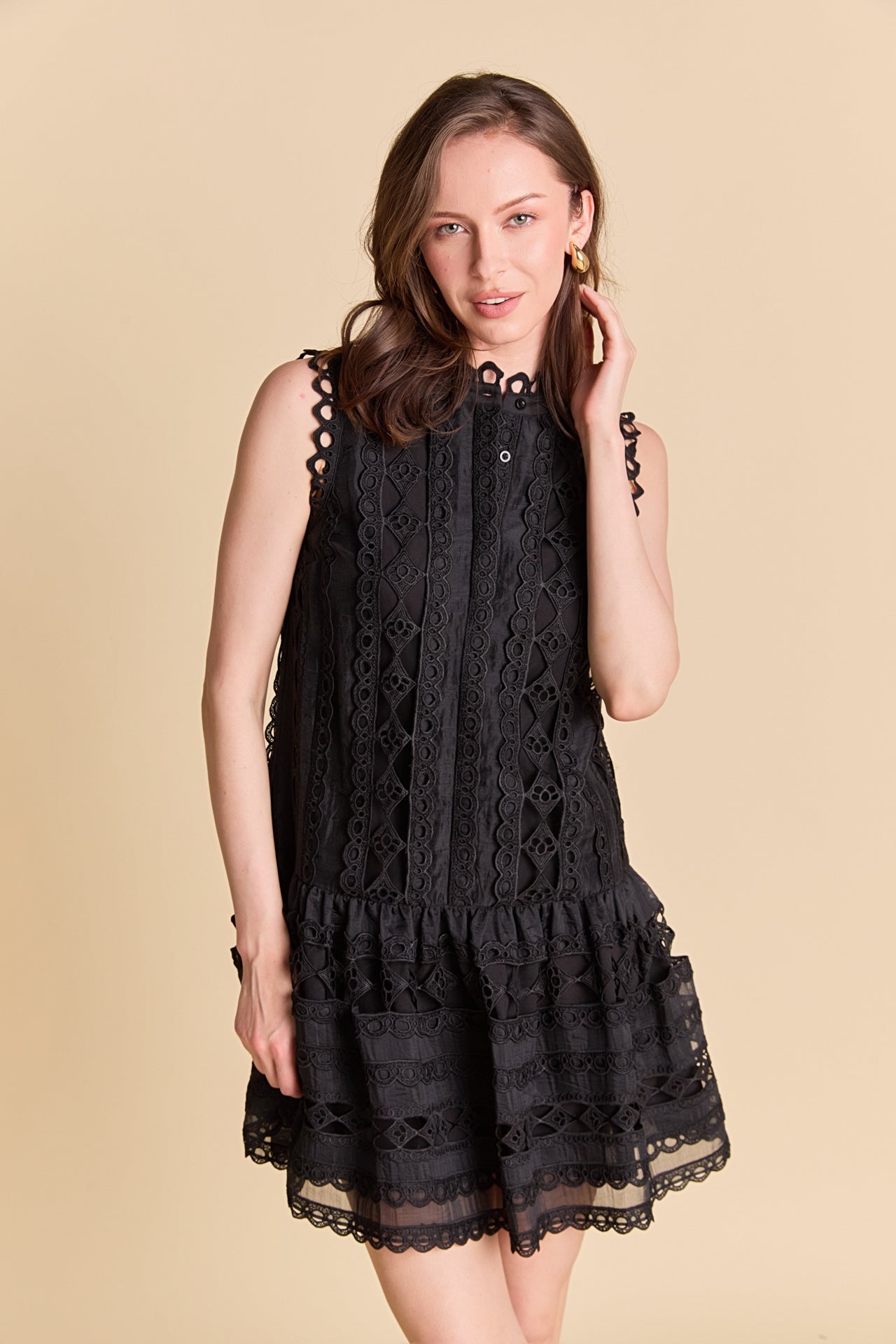 ENDLESS ROSE - Crochet Mini Dress - DRESSES available at Objectrare
