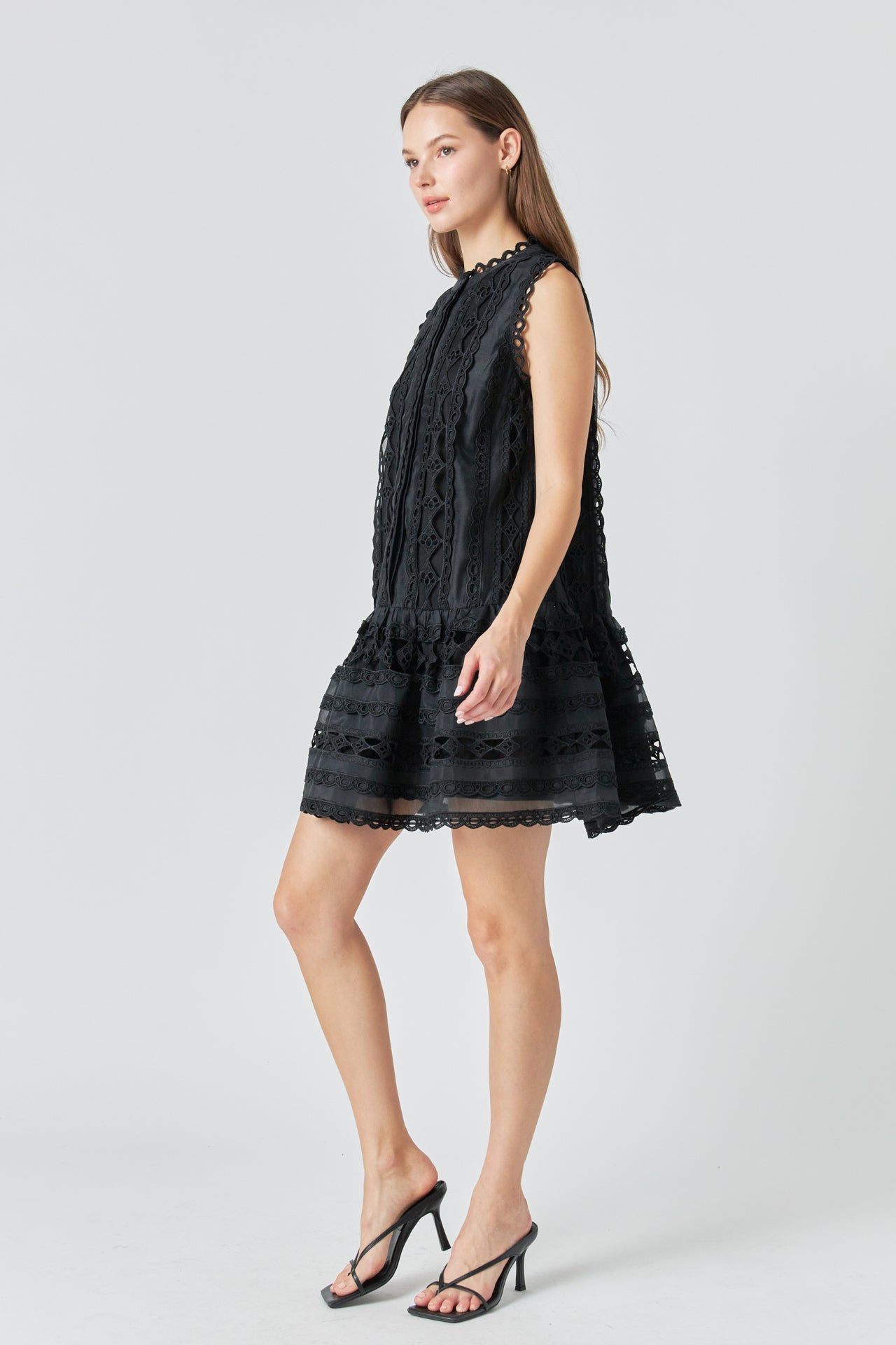 ENDLESS ROSE - Crochet Mini Dress - DRESSES available at Objectrare