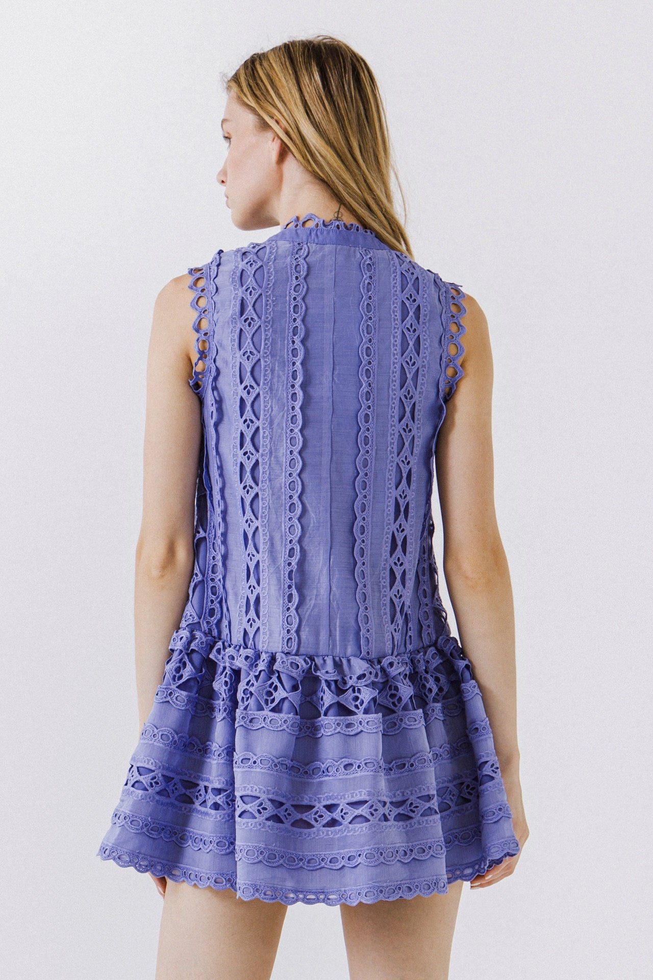ENDLESS ROSE - Crochet Mini Dress - DRESSES available at Objectrare