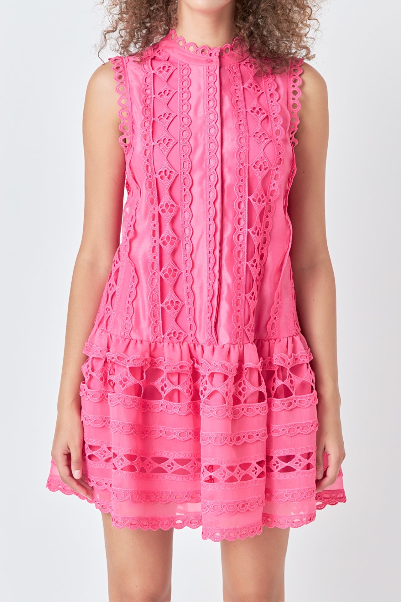 ENDLESS ROSE - Crochet Mini Dress - DRESSES available at Objectrare