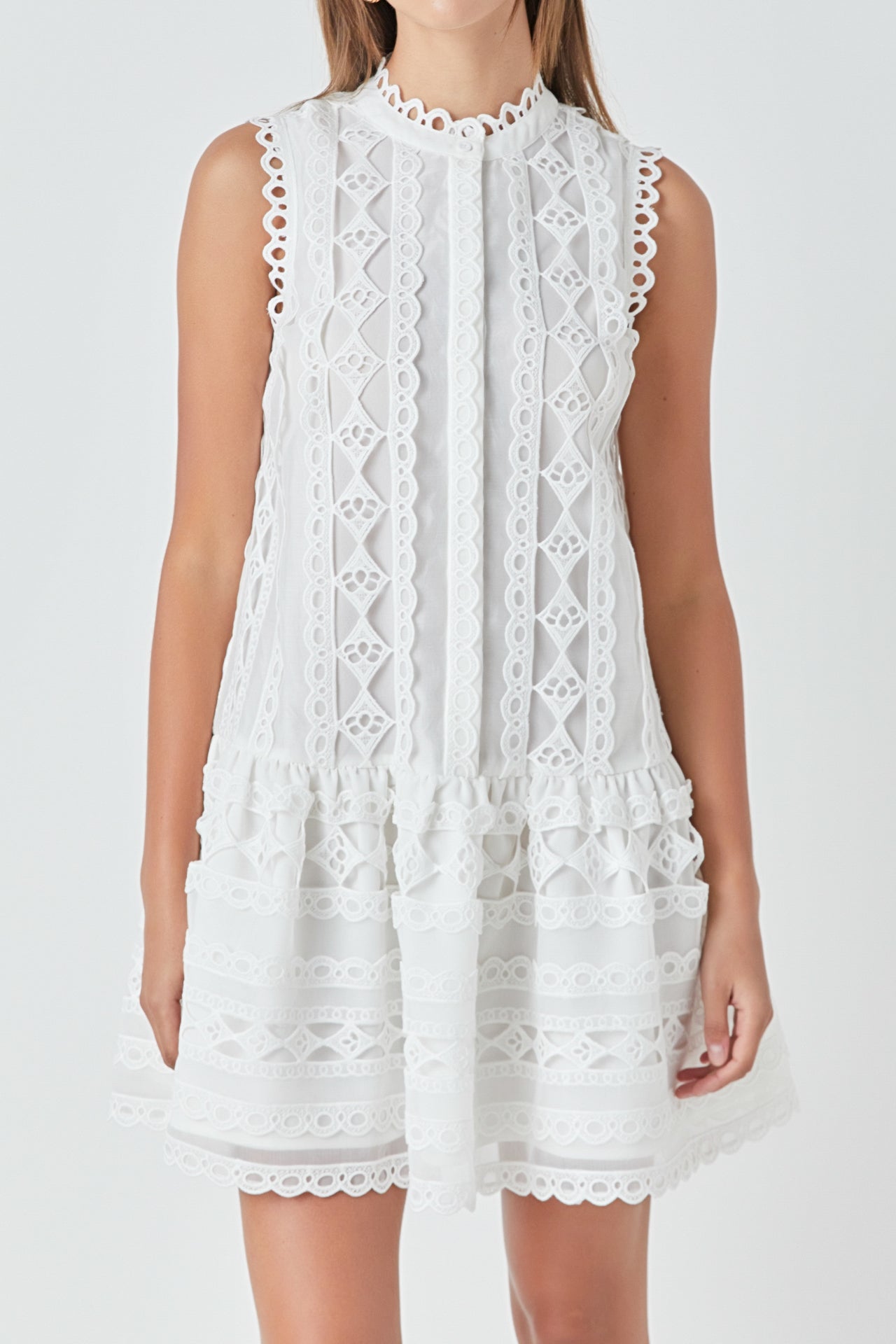 ENDLESS ROSE - Crochet Mini Dress - DRESSES available at Objectrare
