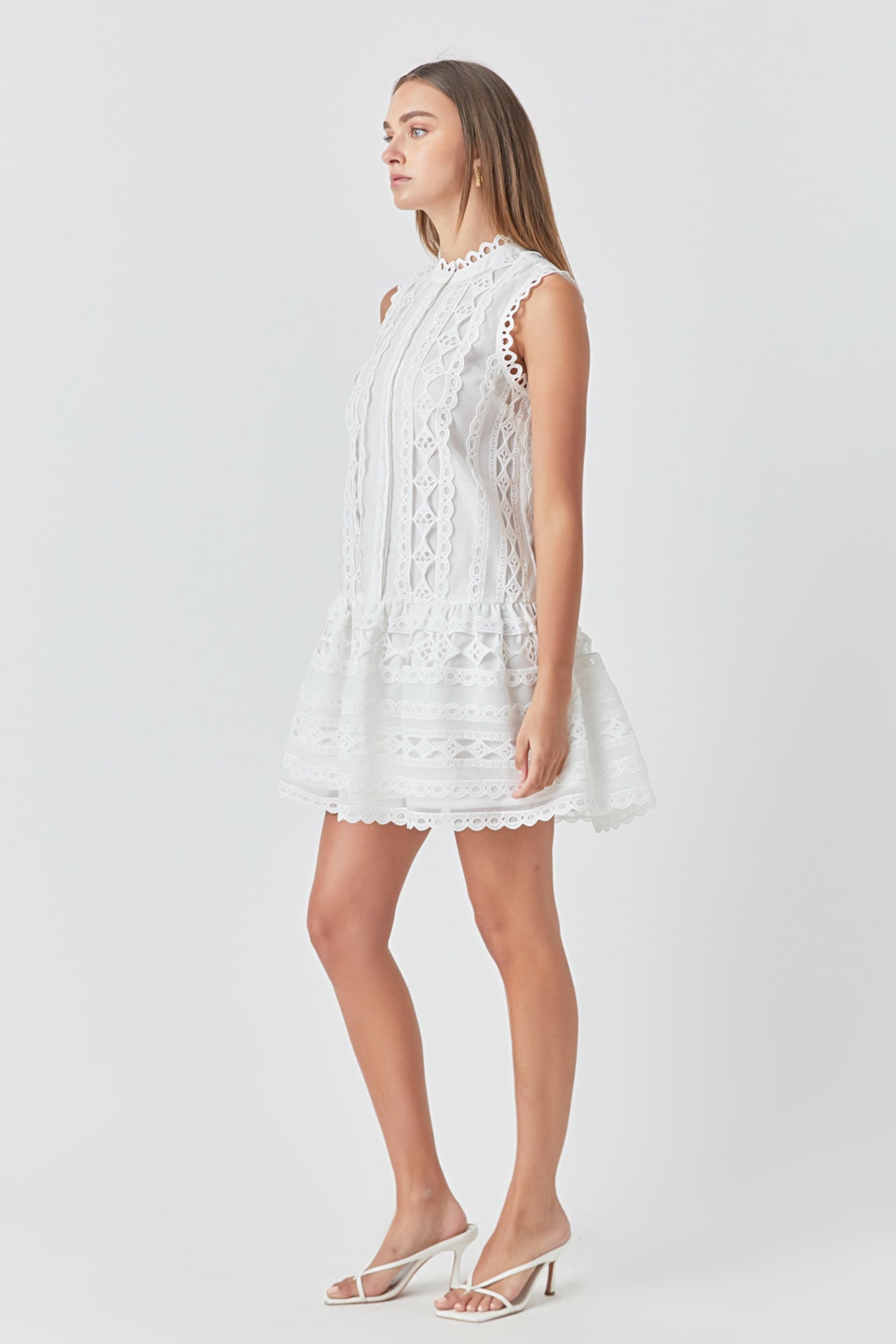 ENDLESS ROSE - Crochet Mini Dress - DRESSES available at Objectrare