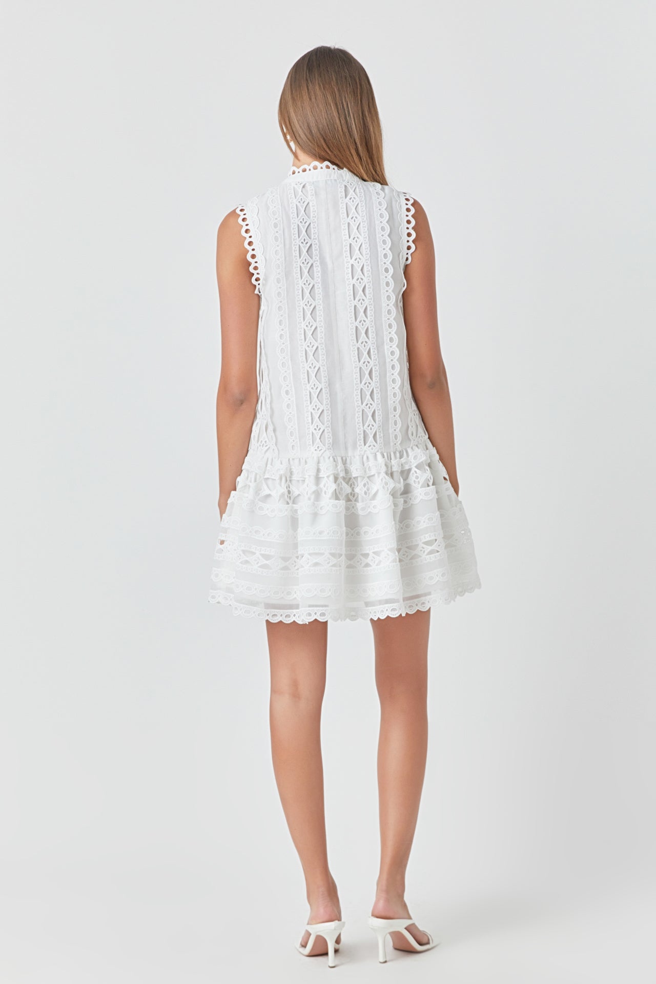 ENDLESS ROSE - Crochet Mini Dress - DRESSES available at Objectrare