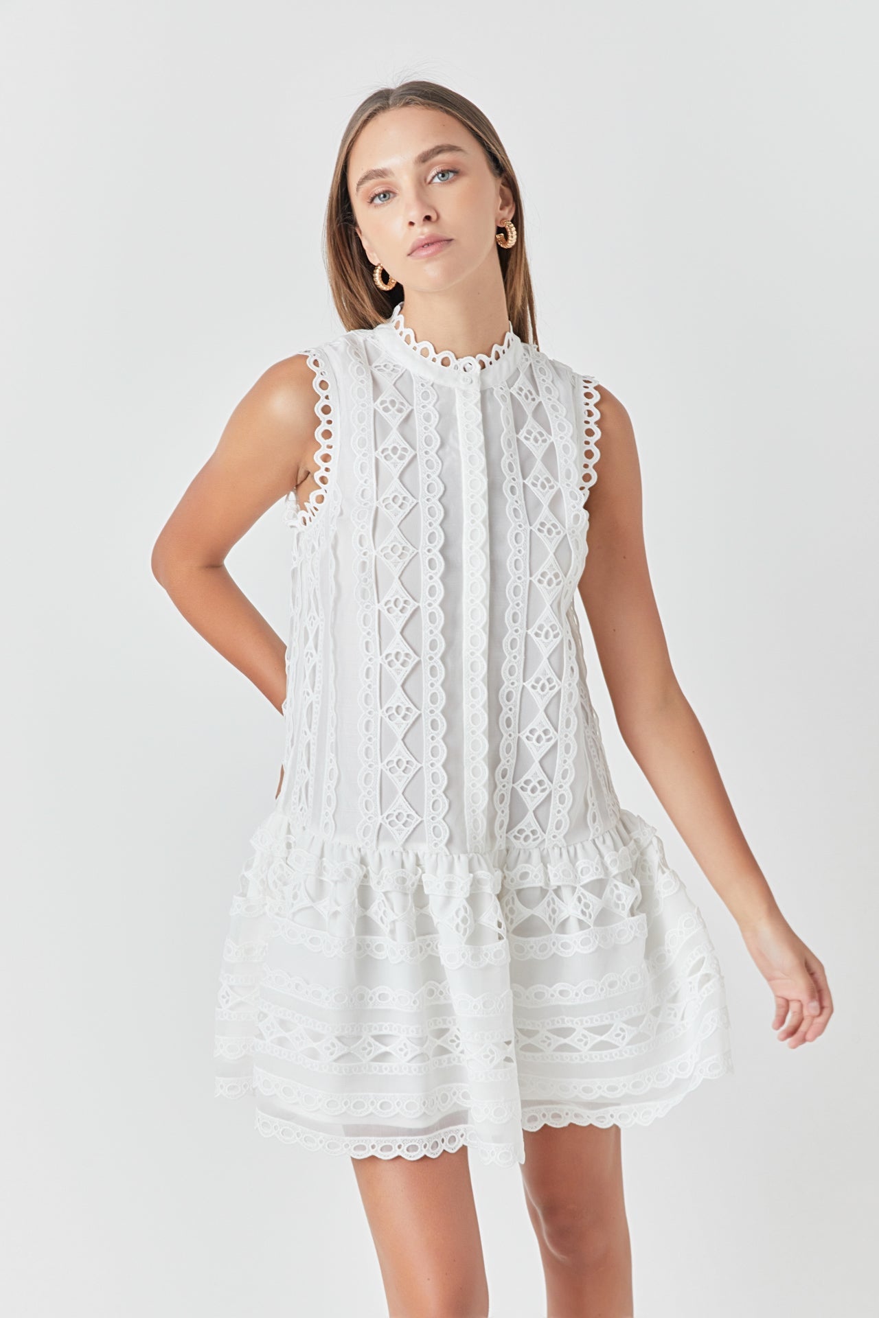 ENDLESS ROSE - Crochet Mini Dress - DRESSES available at Objectrare