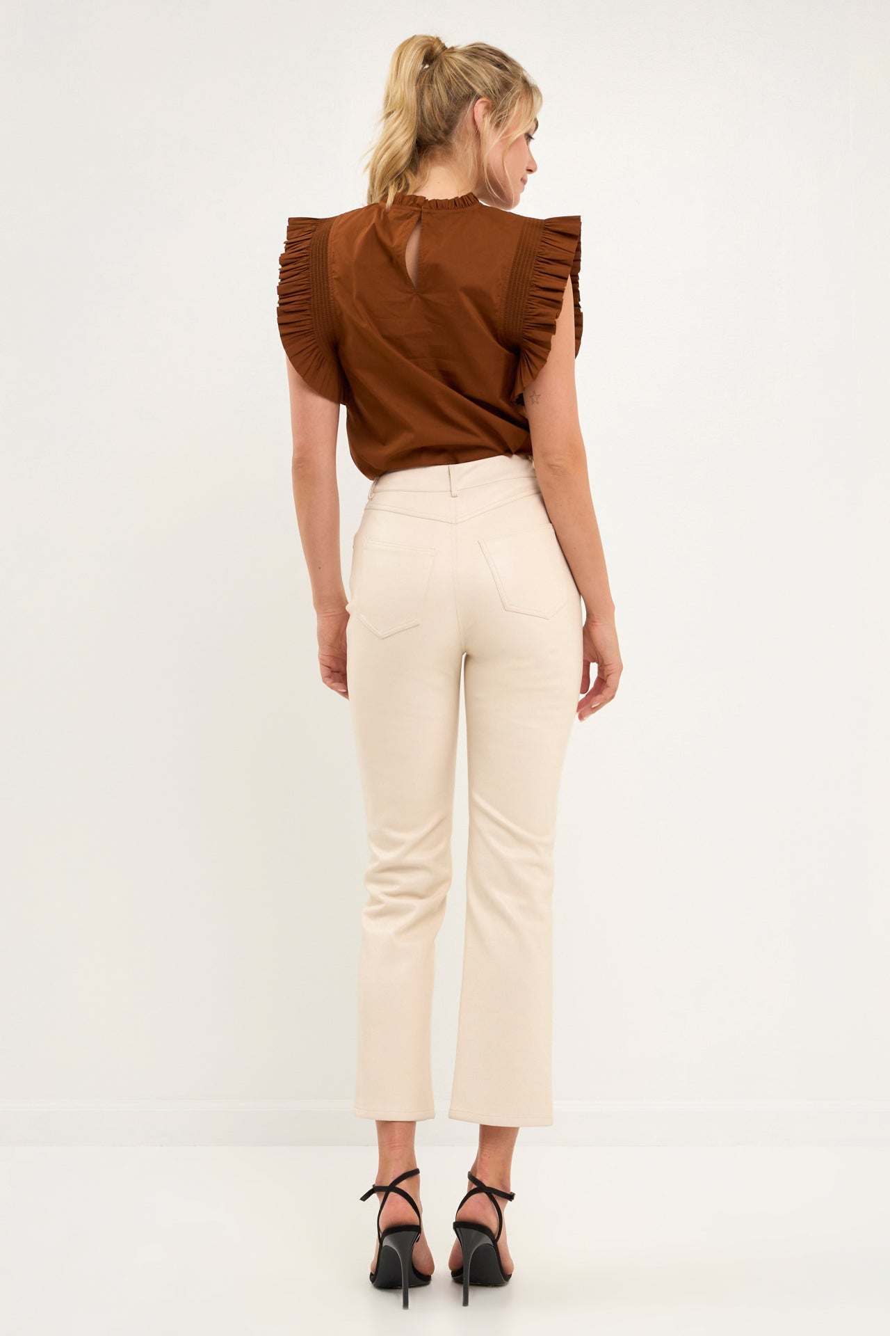 ENGLISH FACTORY - Ruffle Sleeve Top - Final Sale - TOPS available at Objectrare