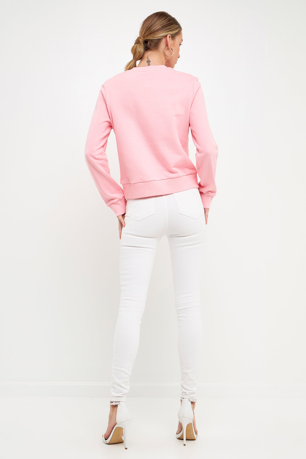 ENDLESS ROSE - Crystal Love Sweatshirt - SWEATERS & KNITS available at Objectrare