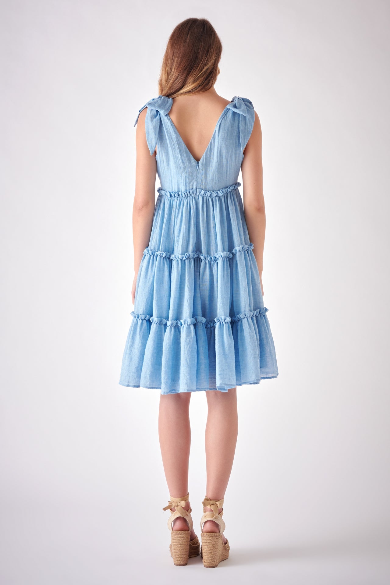 FREE THE ROSES - Tiered Shoulder-Tie Dress - DRESSES available at Objectrare
