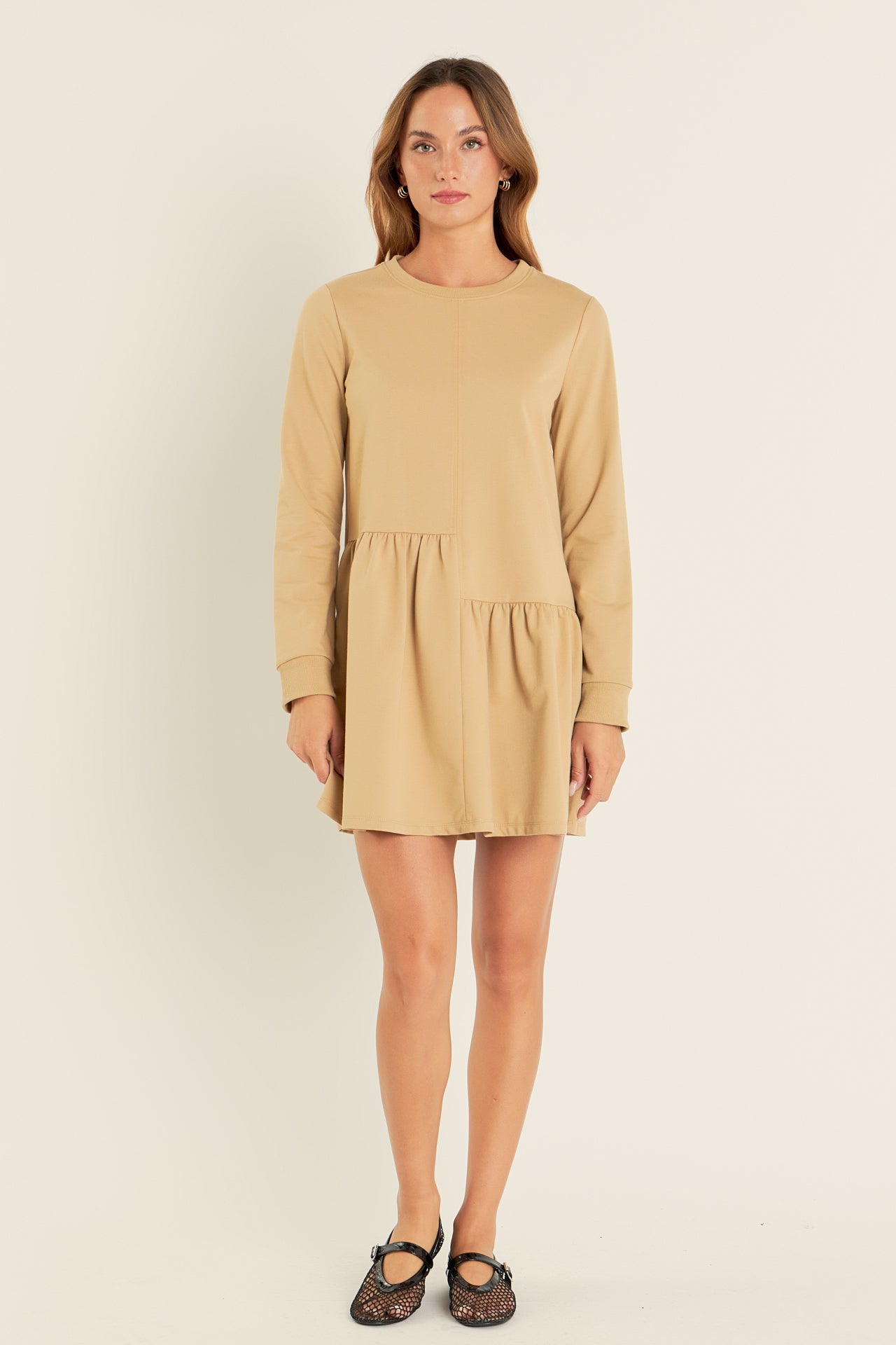 ENGLISH FACTORY - Knit Unbalanced Seam Dress - DRESSES available at Objectrare