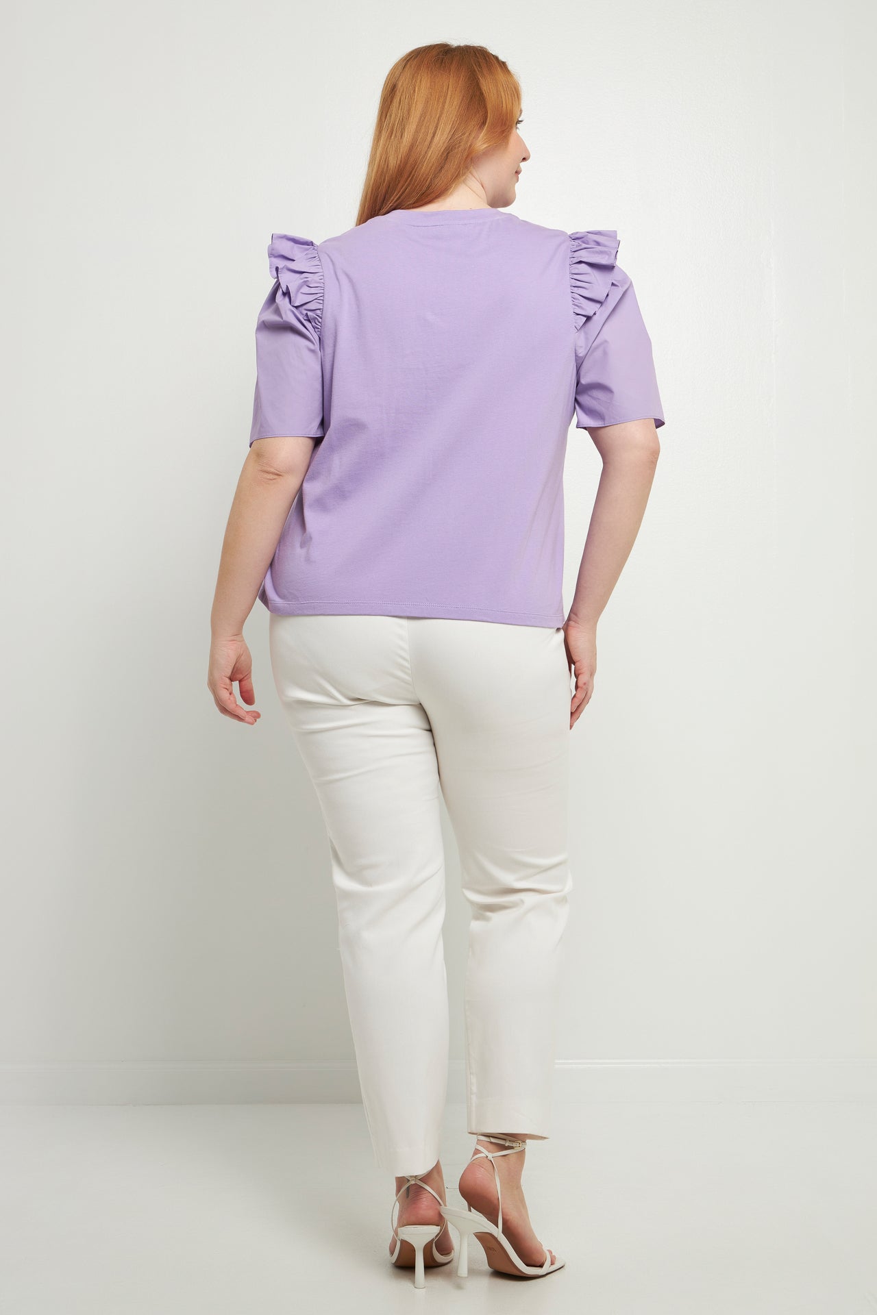 ENGLISH FACTORY - Poplin Combo Sleeve T-Shirt - TOPS available at Objectrare