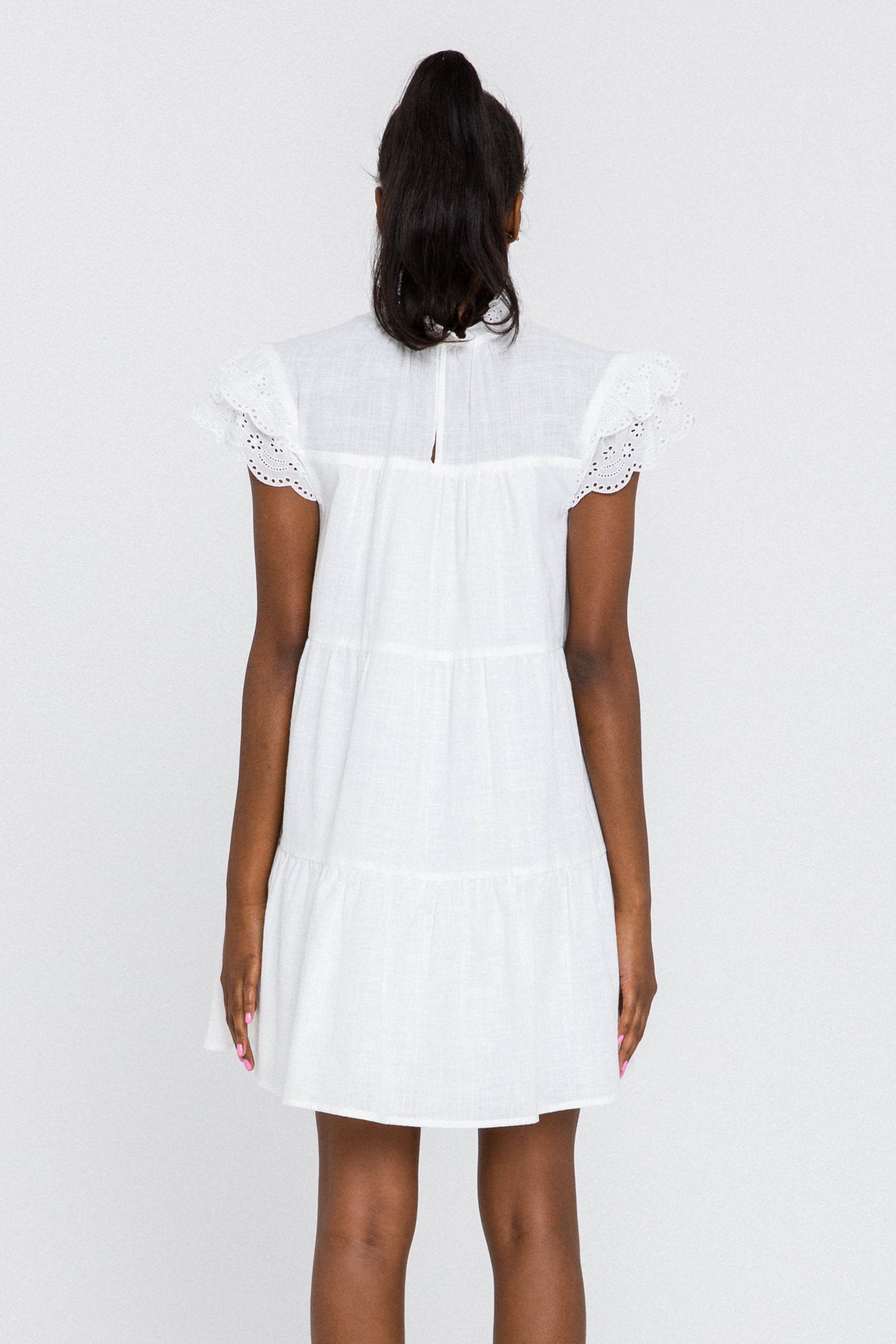 ENGLISH FACTORY - Eyelet Babydoll Dress - DRESSES available at Objectrare