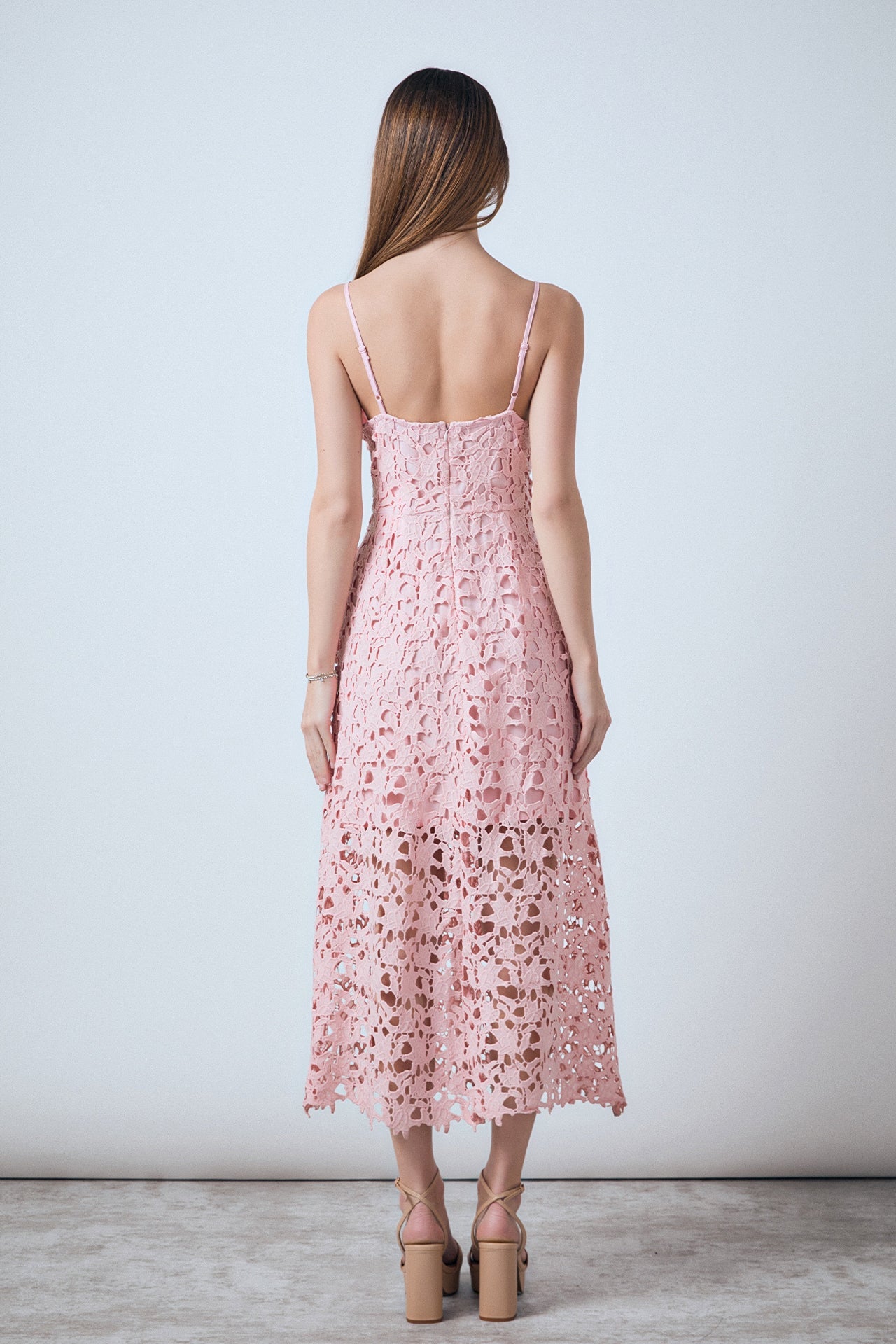 ENDLESS ROSE - Lace Midi Dress - DRESSES available at Objectrare