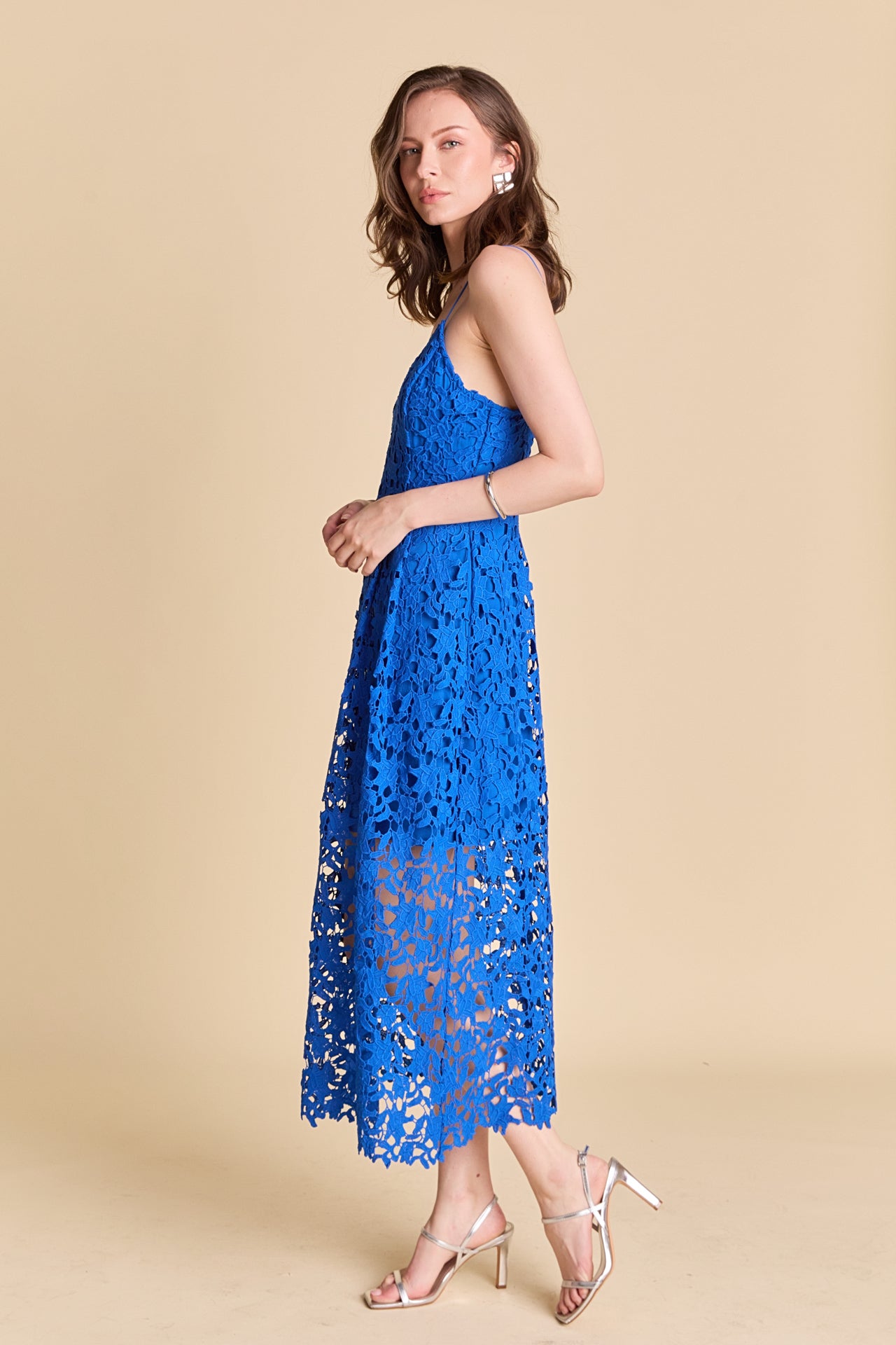 ENDLESS ROSE - Lace Midi Dress - DRESSES available at Objectrare