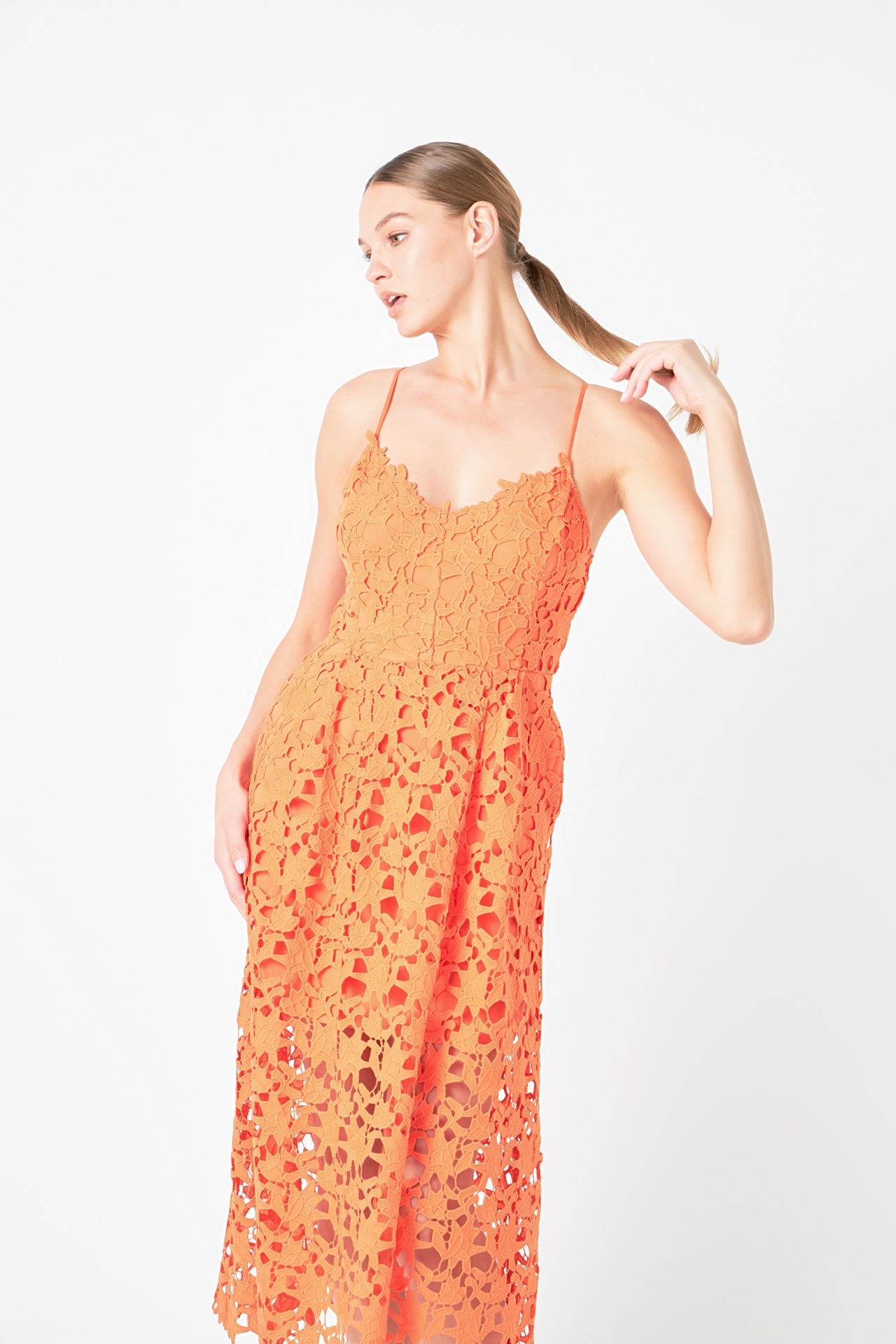 Lace Midi Dress