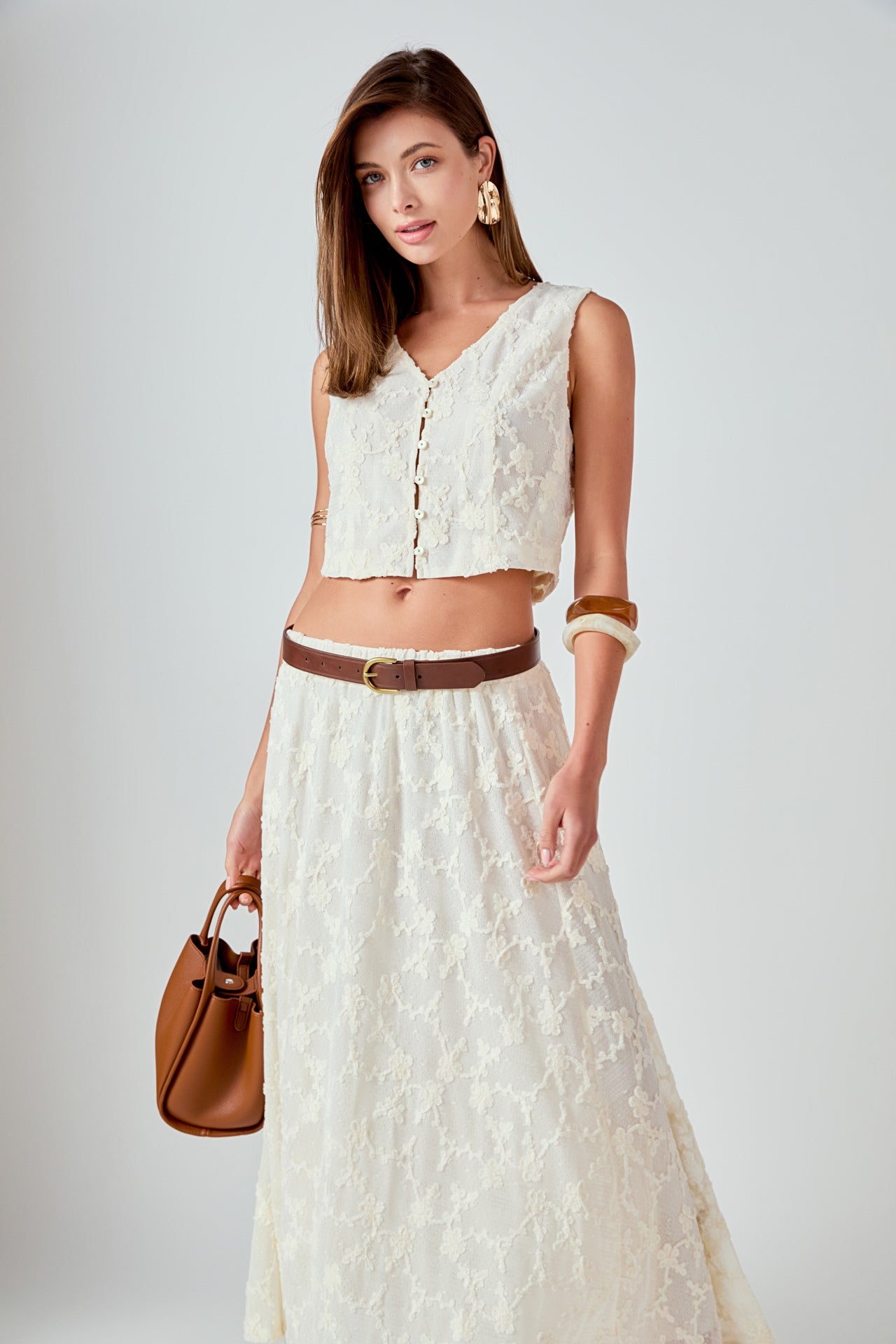 ENDLESS ROSE - Floral Embroidery Lace Vest - TOPS available at Objectrare