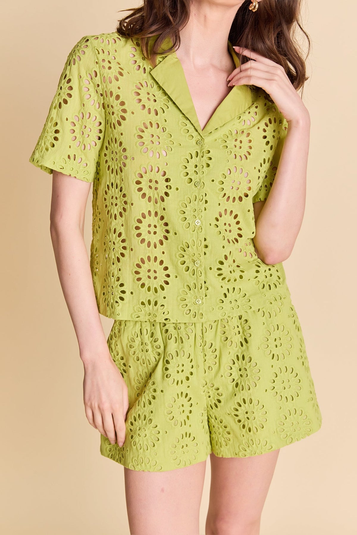 ENGLISH FACTORY - Embroidered Cotton Camp Shirt - BLOUSES available at Objectrare