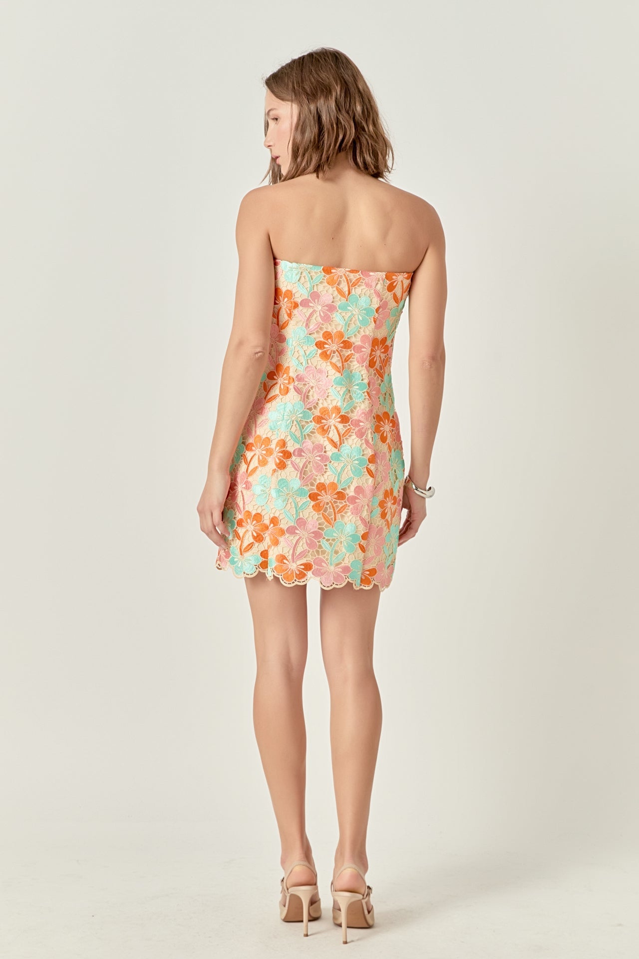ENDLESS ROSE - Rhinestone Lace Dress - DRESSES available at Objectrare